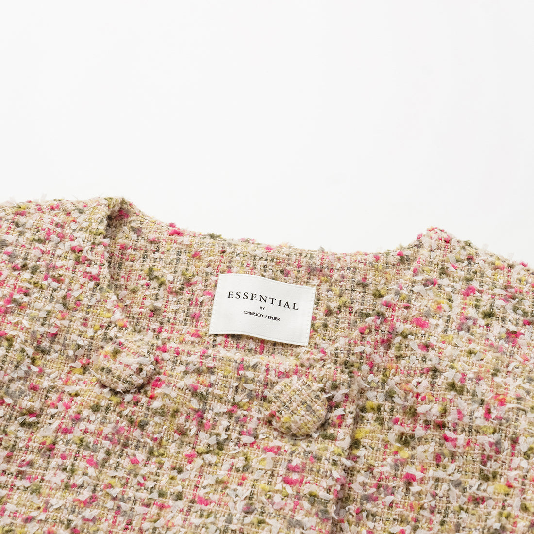 "Chelsea Citywalk" Tweed Double Breasted Jacket - Monet Garden