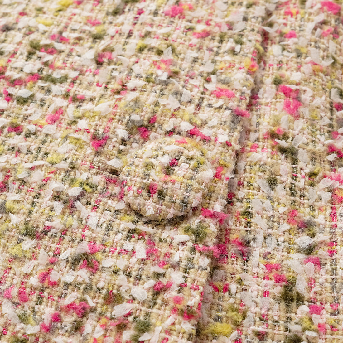 "Chelsea Citywalk" Tweed Double Breasted Jacket - Monet Garden