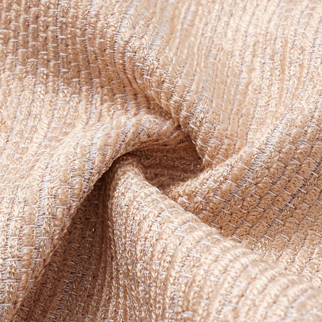 "Weekend at Monaco." Spanish lightweight tweed 3D-cut wide-leg cropped trousers