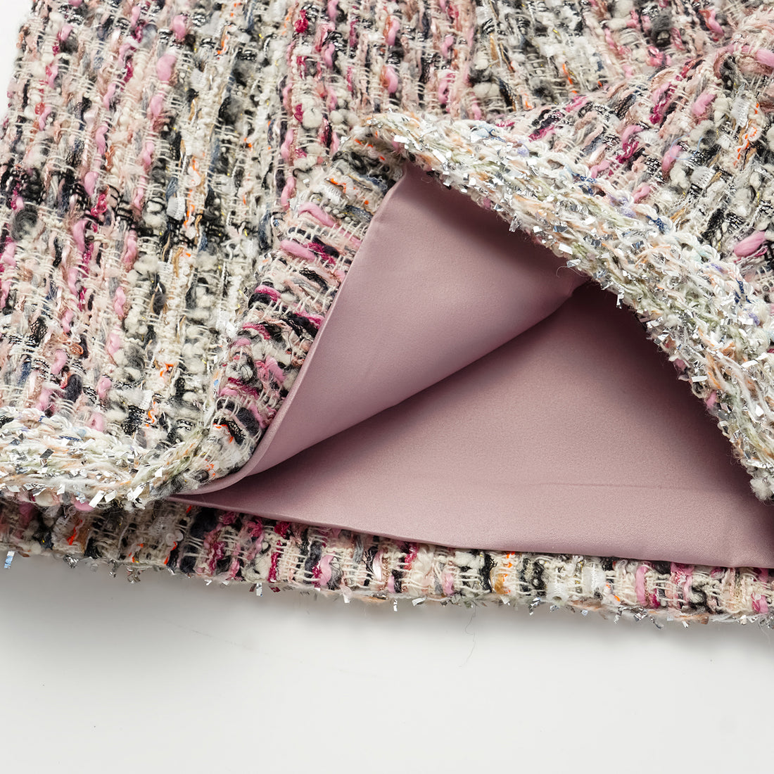 “Brunch at Ritz” Tweed Shorts—Ispahan