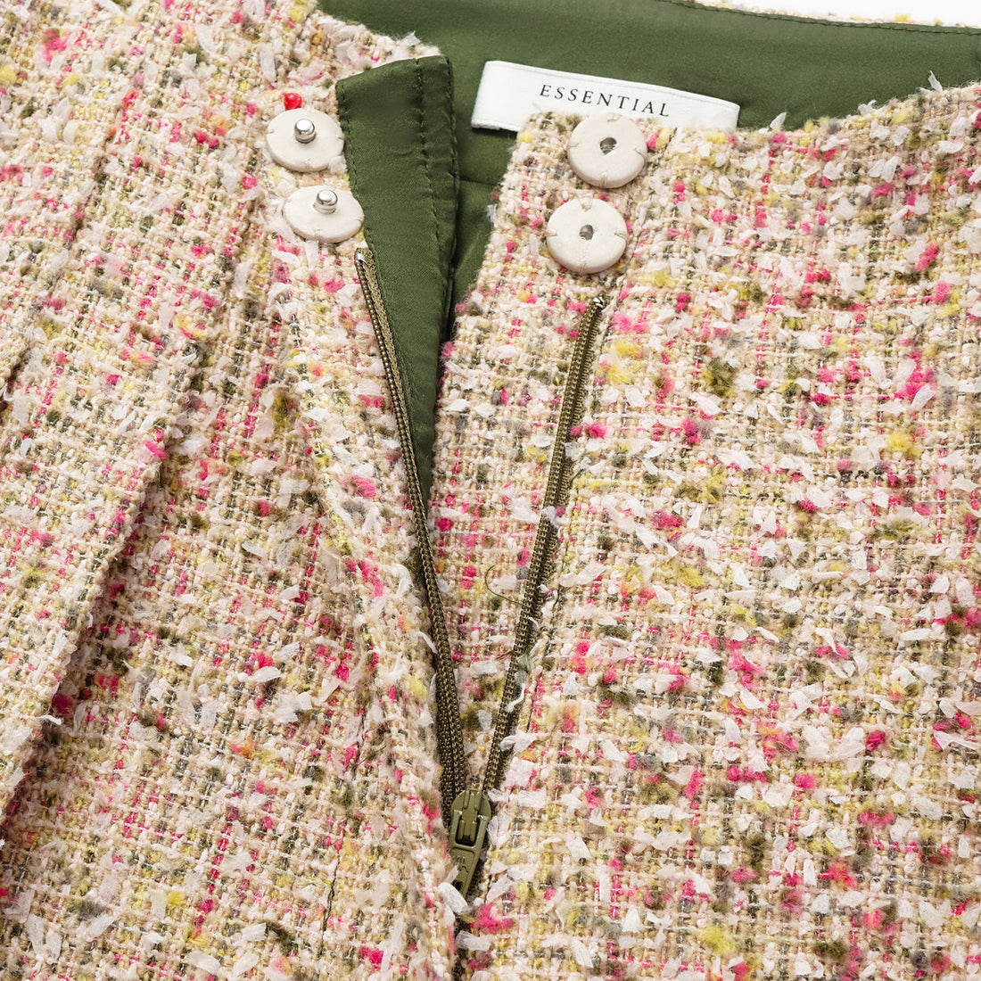 "Chelsea Citywalk" Tweed Special Cut Wide Leg Pants - Monet Garden