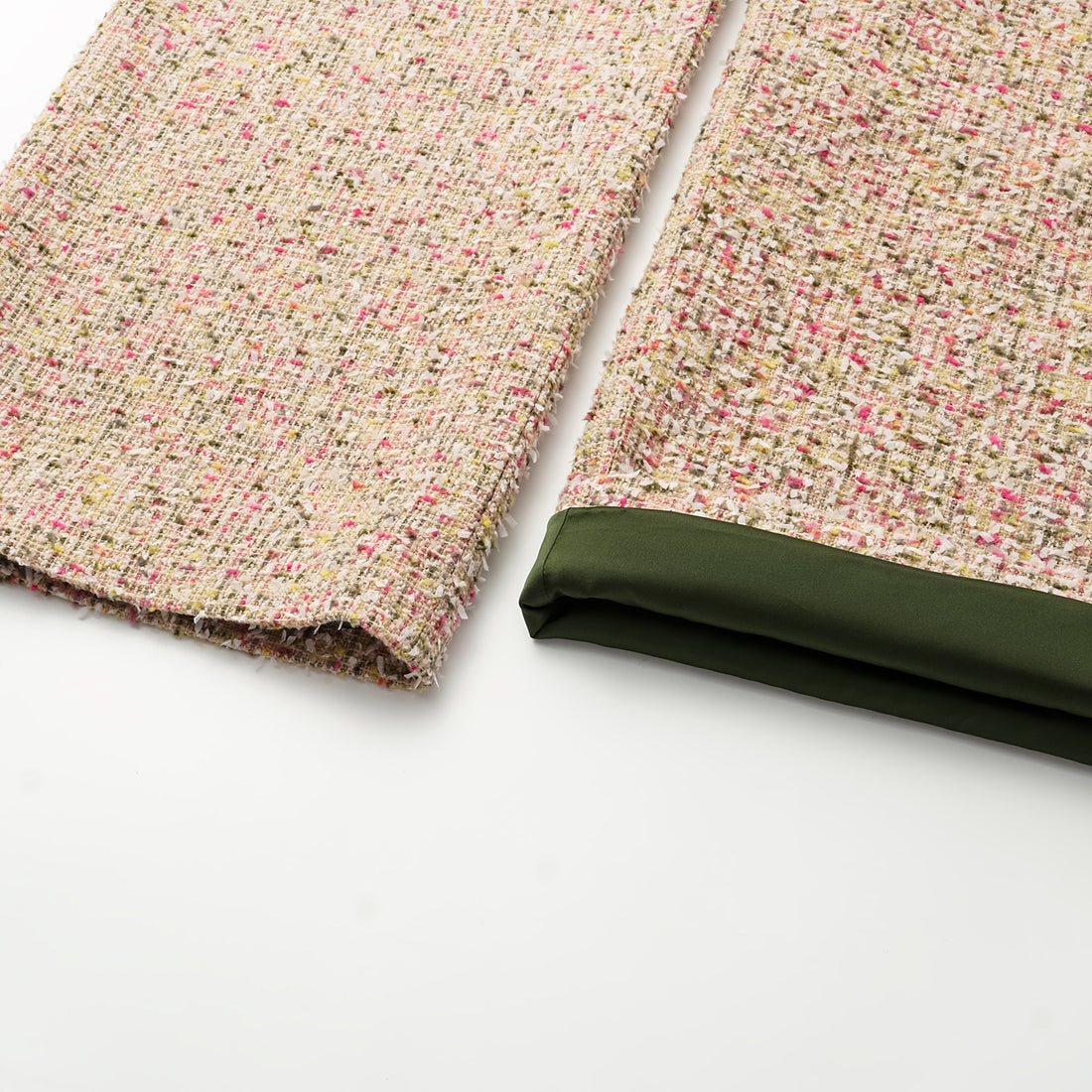 "Chelsea Citywalk" Tweed Special Cut Wide Leg Pants - Monet Garden