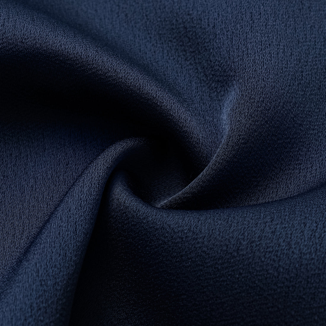 "Autumn Diary" Pearl Acetate Satin Cropped Flared Pants - Dark Blue