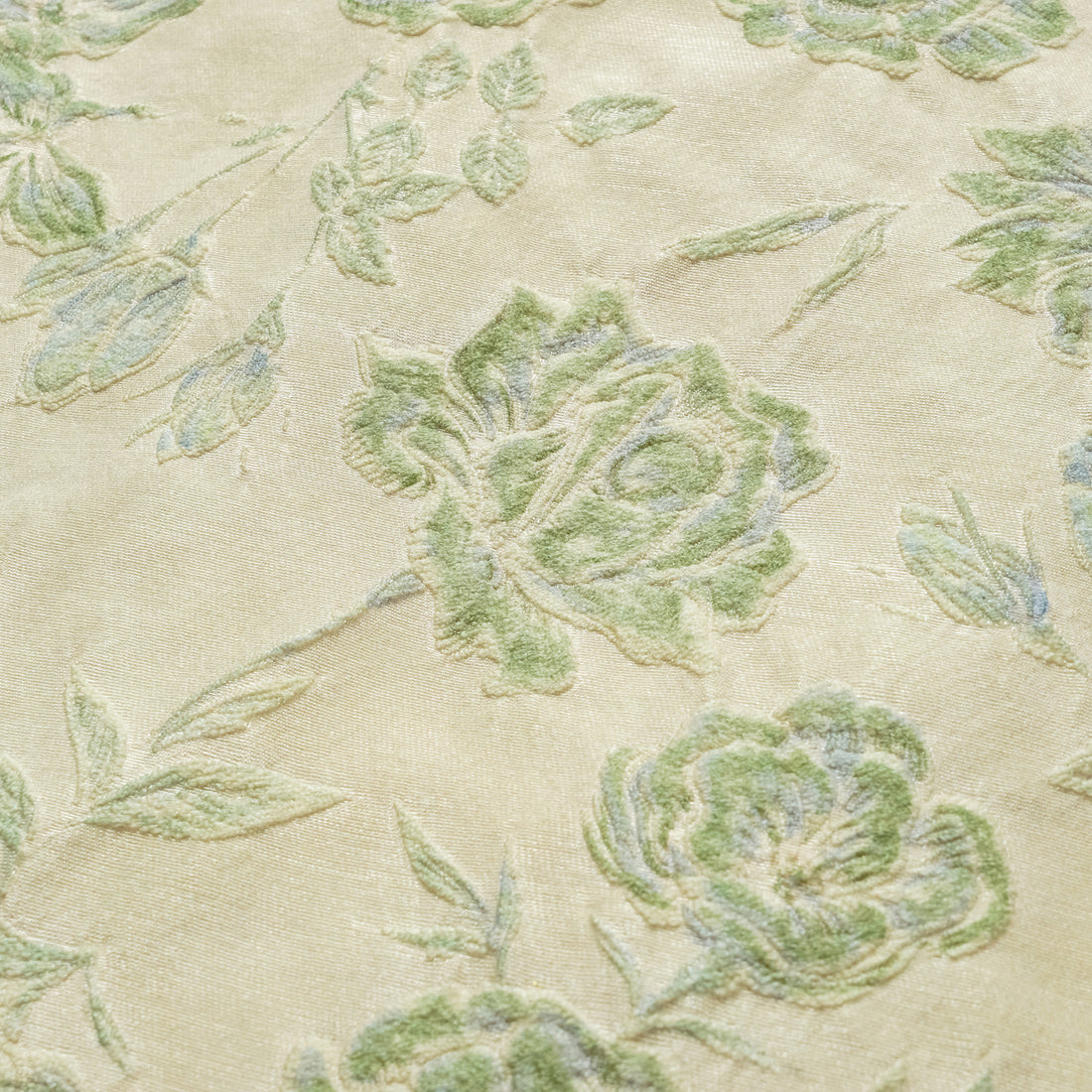 "Imperial Garden Teatime" Silk and Wool Light Chinese Style Suit - Off-White