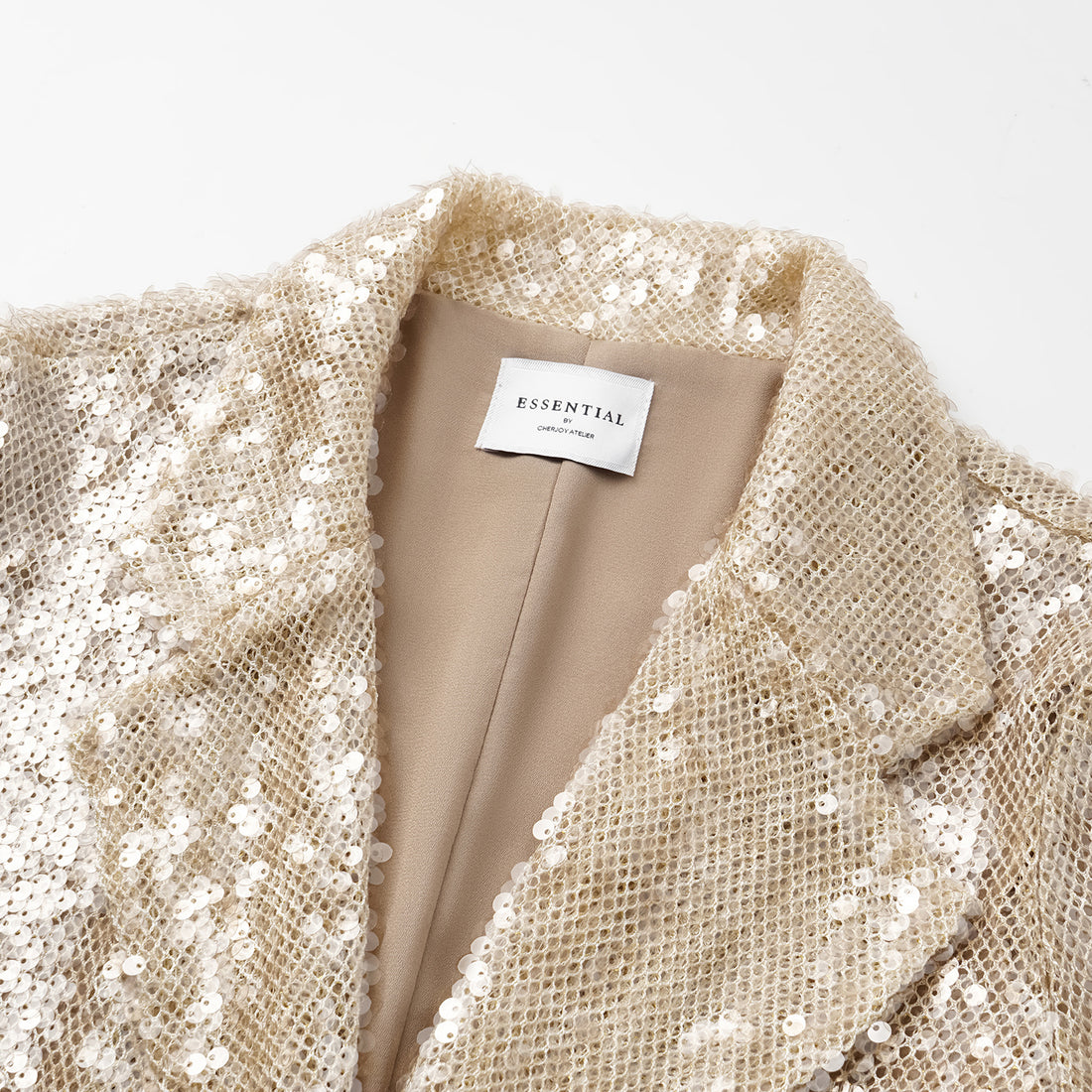 “Daytime Party.” Sparkling Knit Blazer