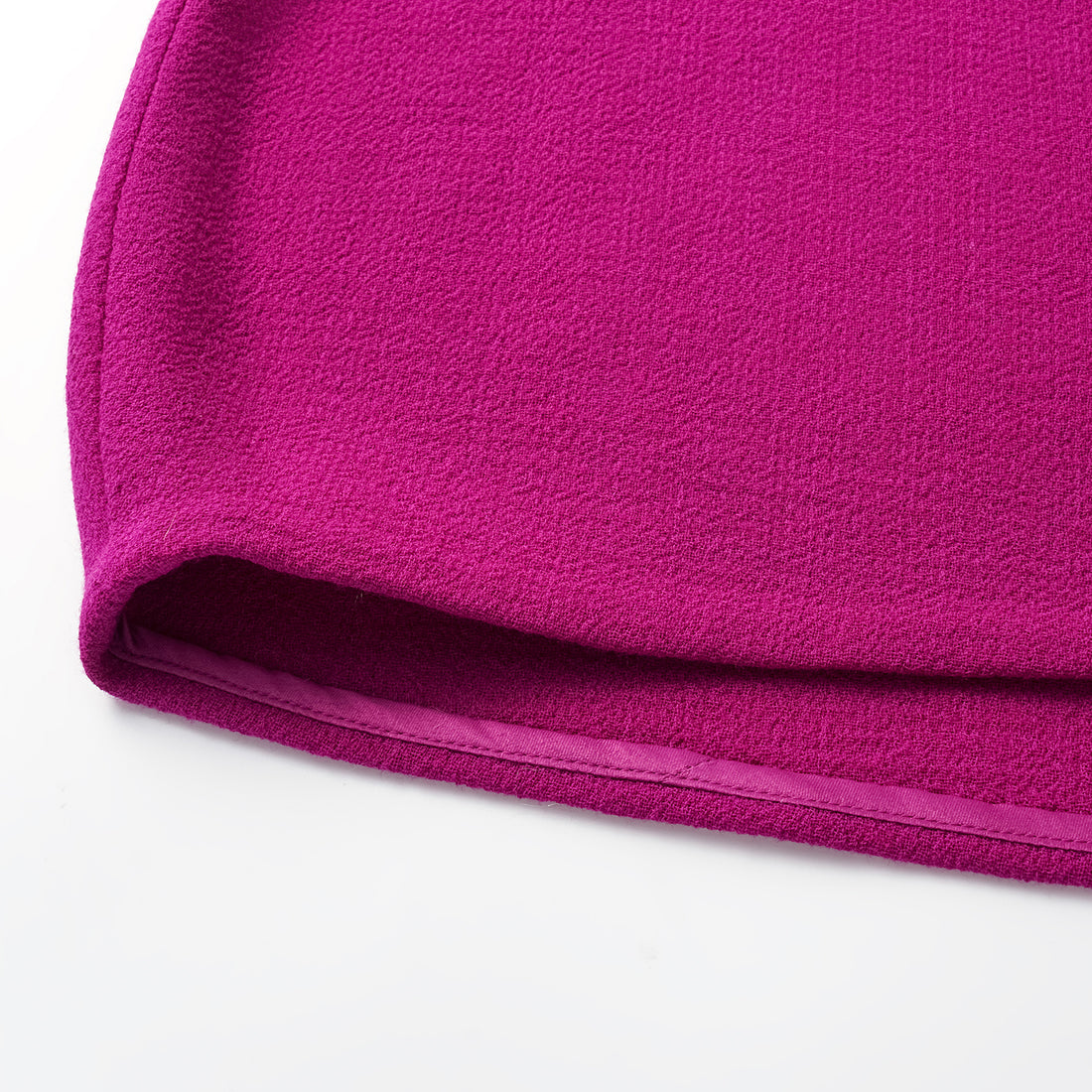 "The Top" British double-faced crepe vest - Fuchsia