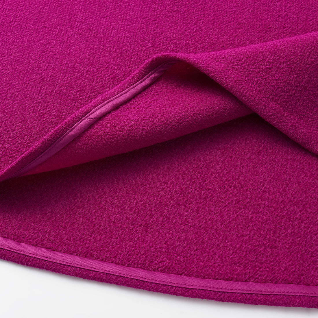 "The Top" British double-faced crepe vest - Fuchsia
