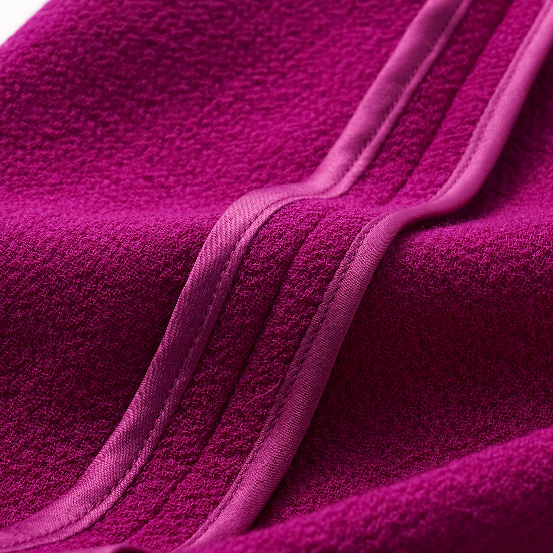 "The Top" British double-faced crepe vest - Fuchsia