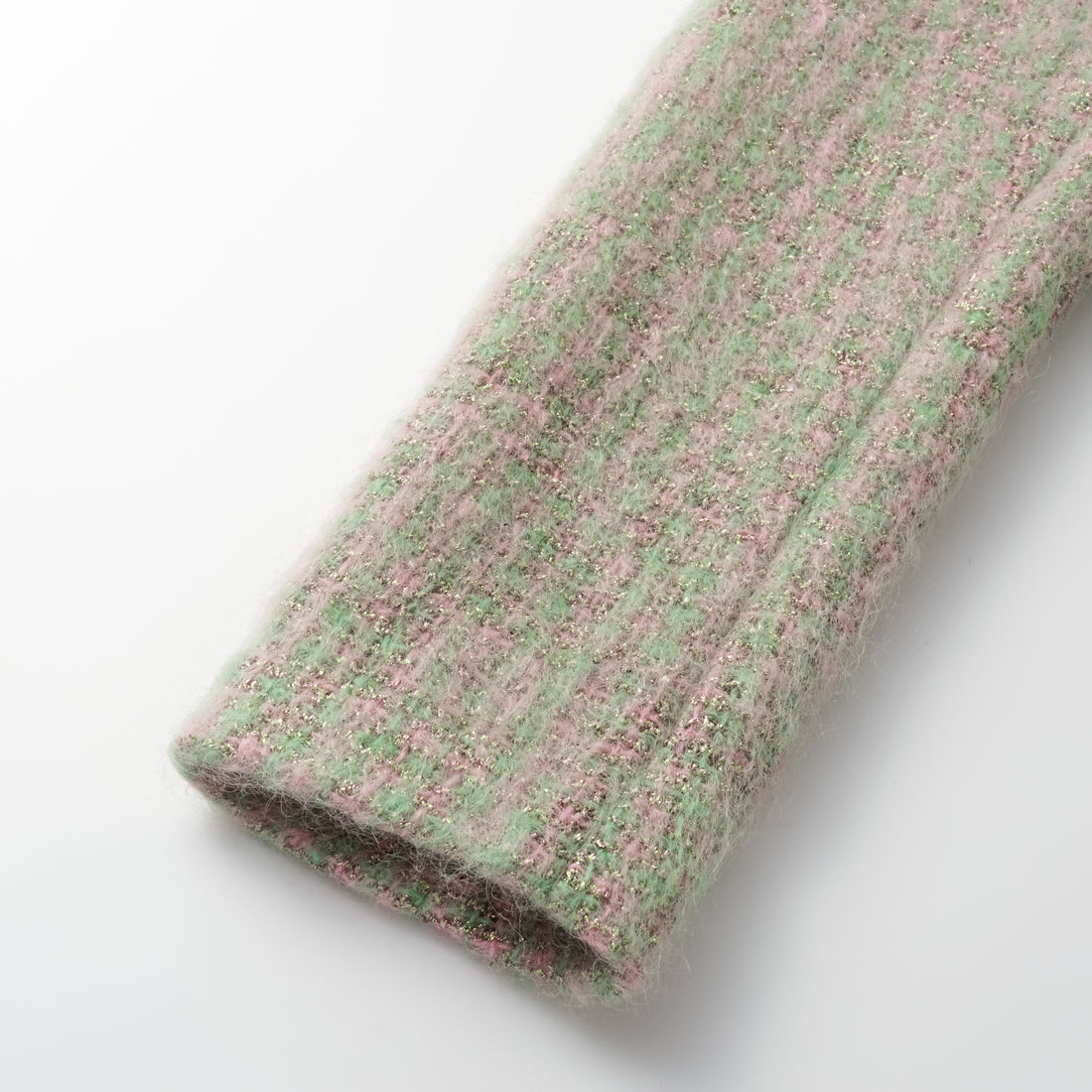 "Breeze boucle" British top light tweed No.8 coat - Easter Garden