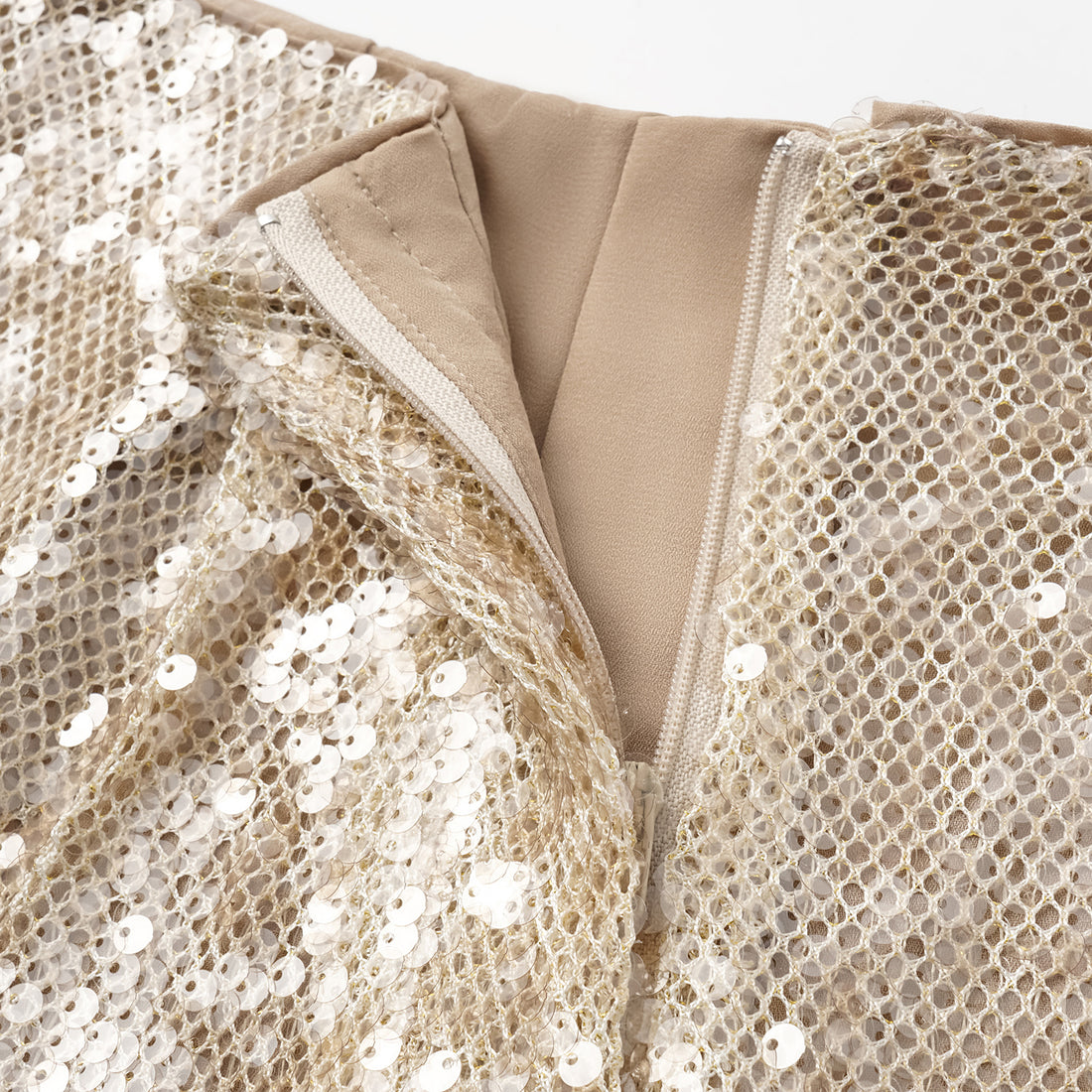 “Daytime Party.” Shimmering Knit Shorts