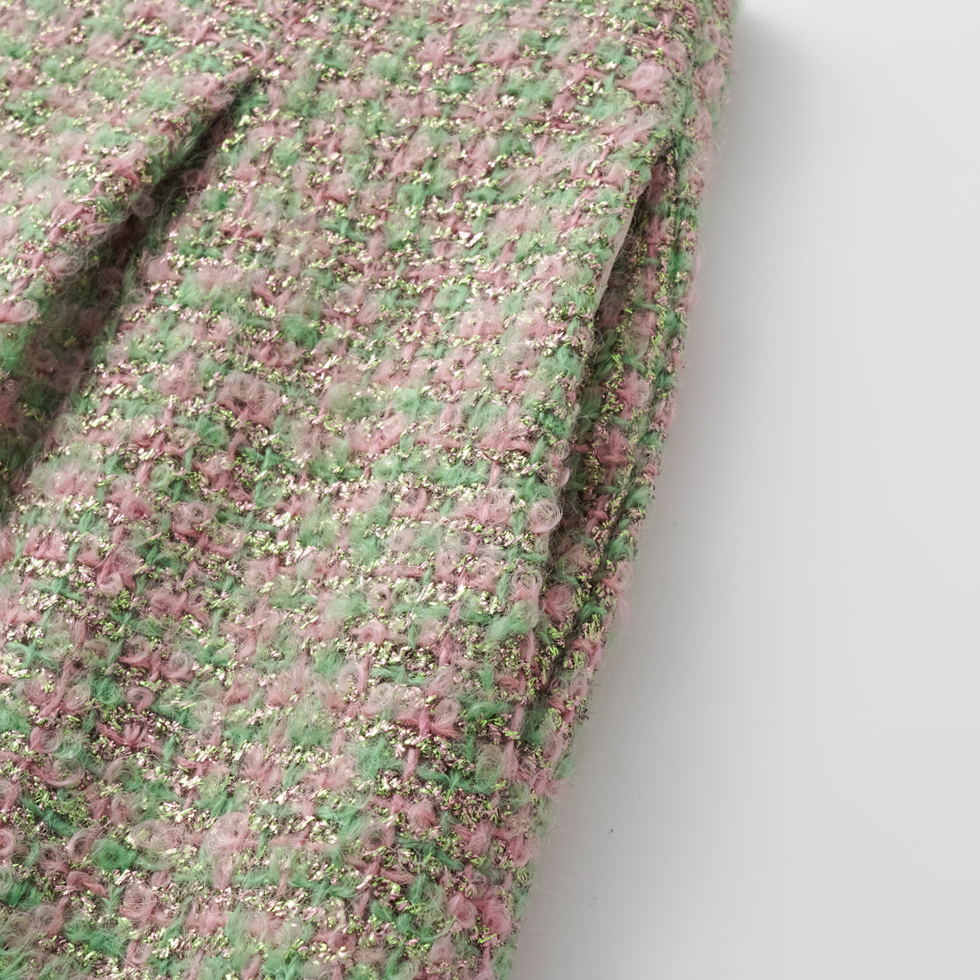 "Breeze boucle" British top light tweed shorts - Easter Garden