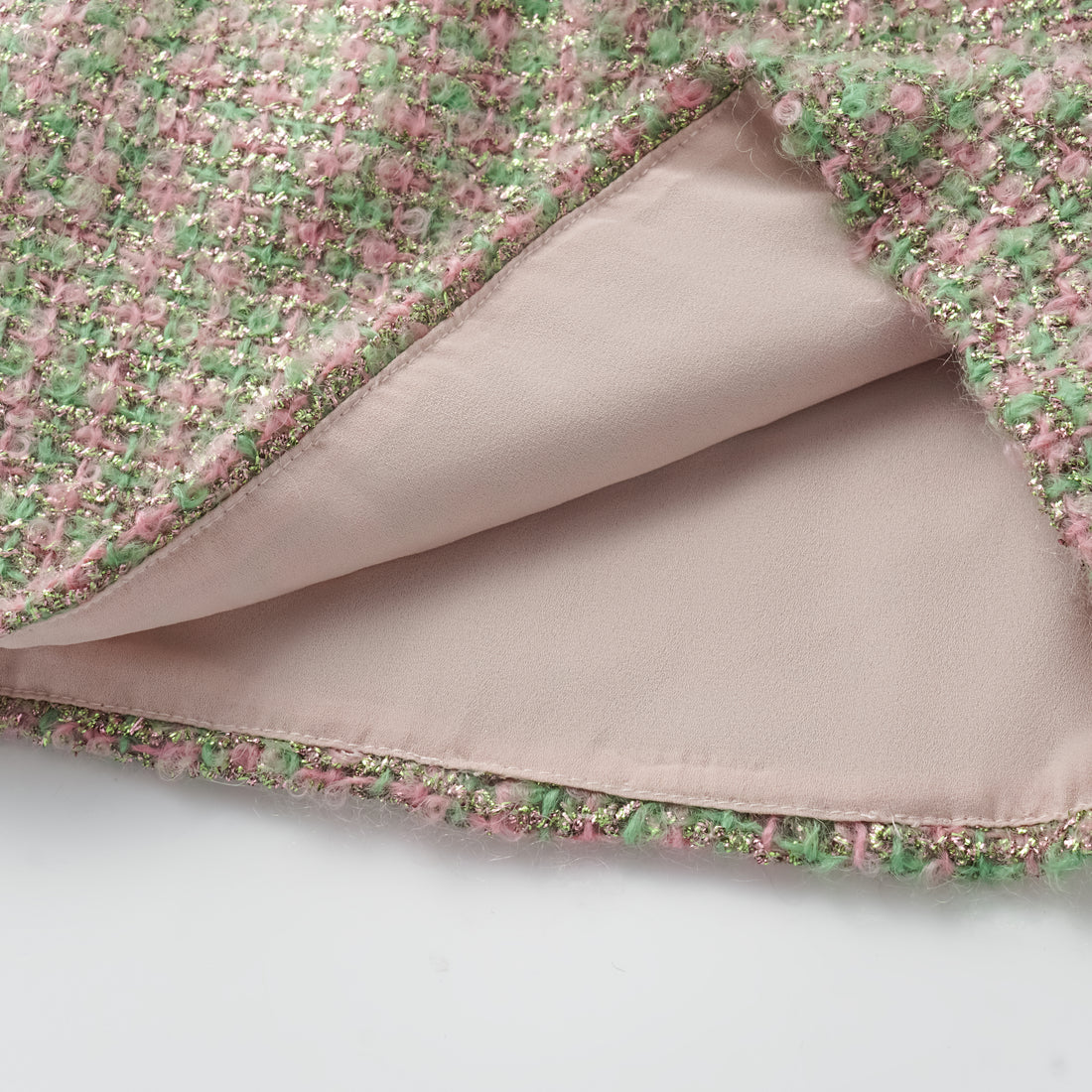 "Breeze boucle" British top light tweed shorts - Easter Garden