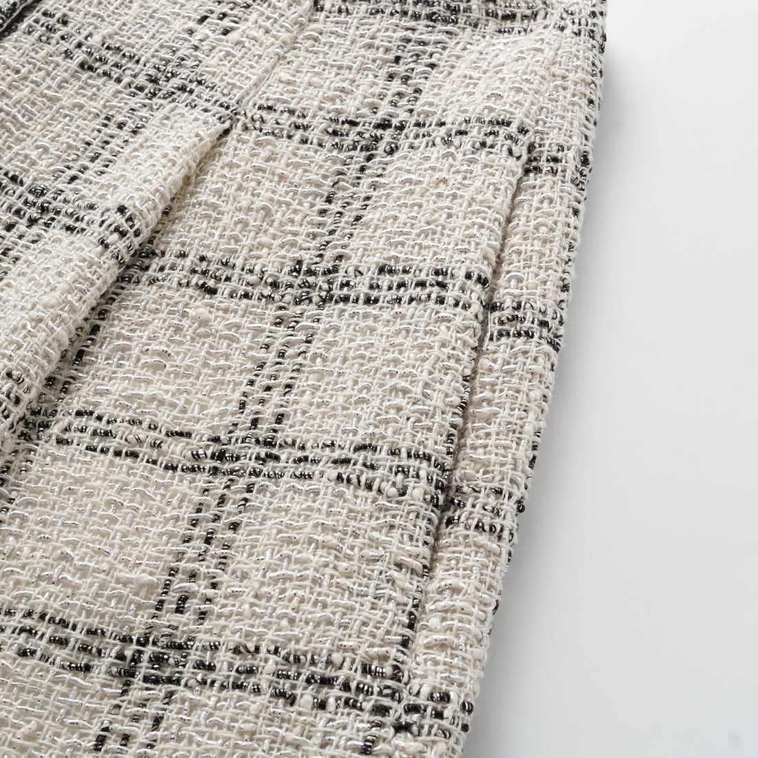 "Breeze boucle" British top light tweed shorts - Gin Tonic