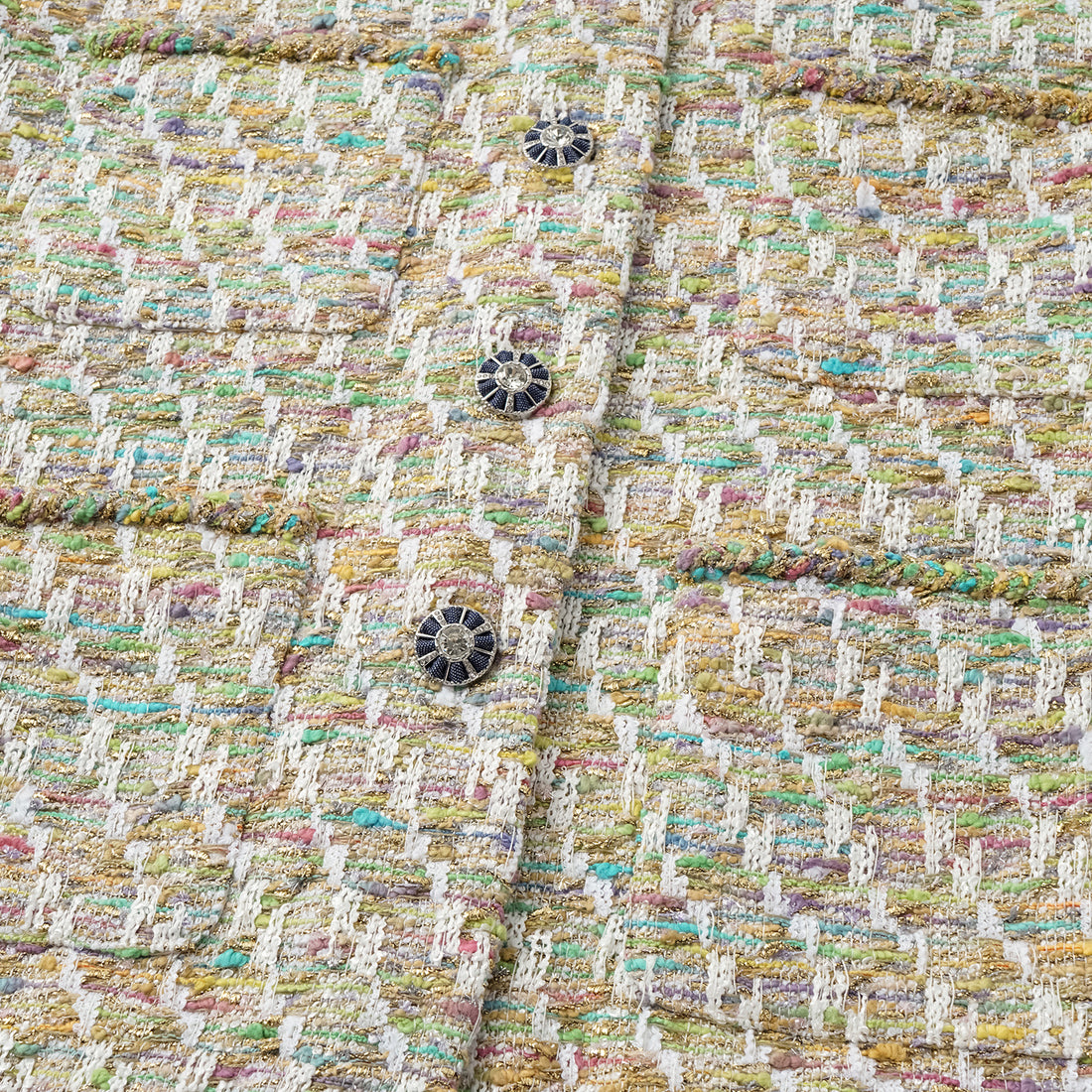 "Weekend at Monaco" Spanish gold-work lightweight tweed vest—Emerald Waltz
