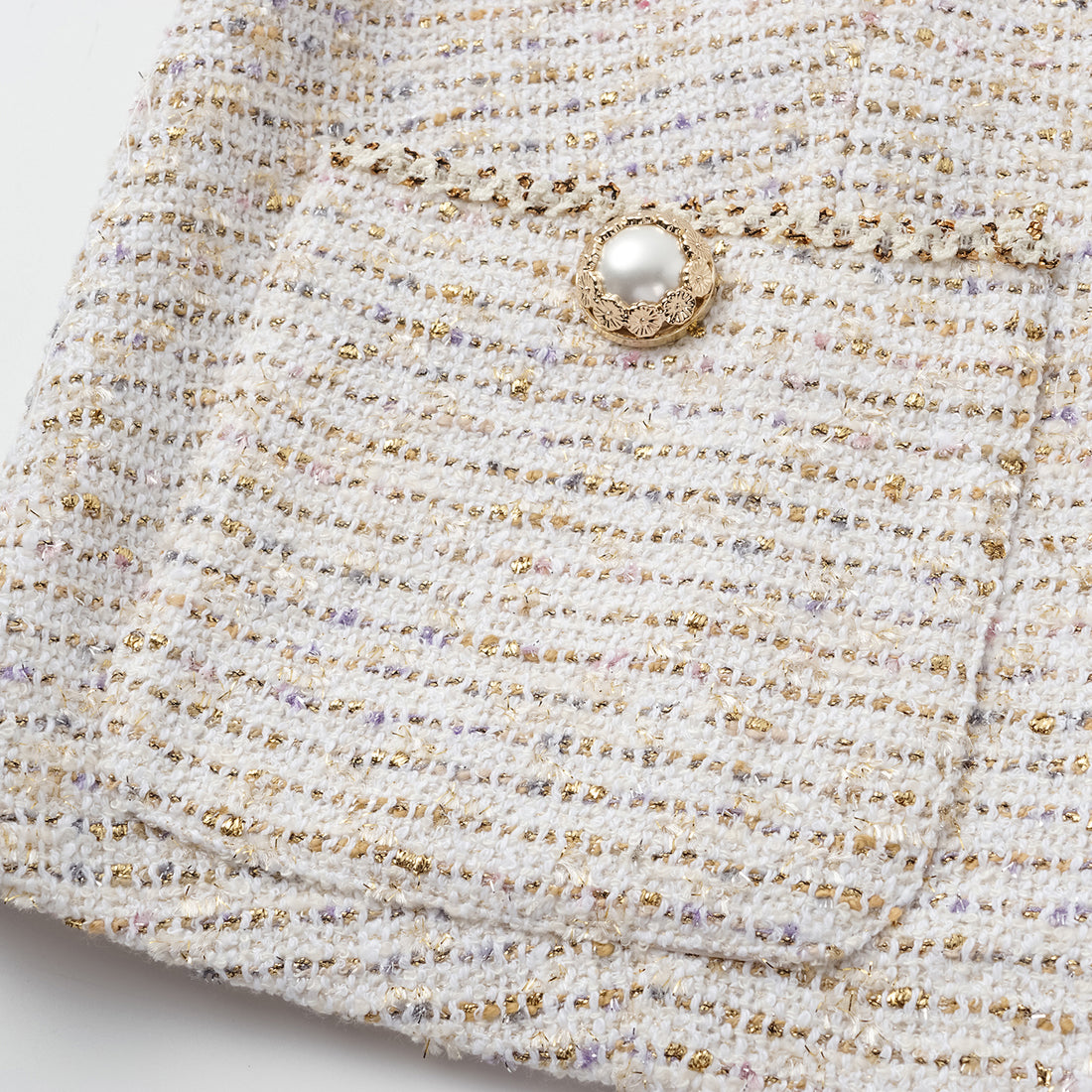 "Chelsea Citywalk." Spanish gold-finish lightweight tweed vest