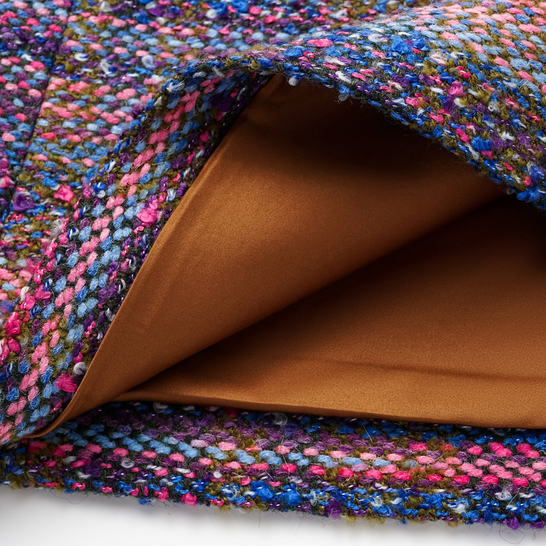 “Chelsea teatime.” Tweed A-line dress—Berry Happy