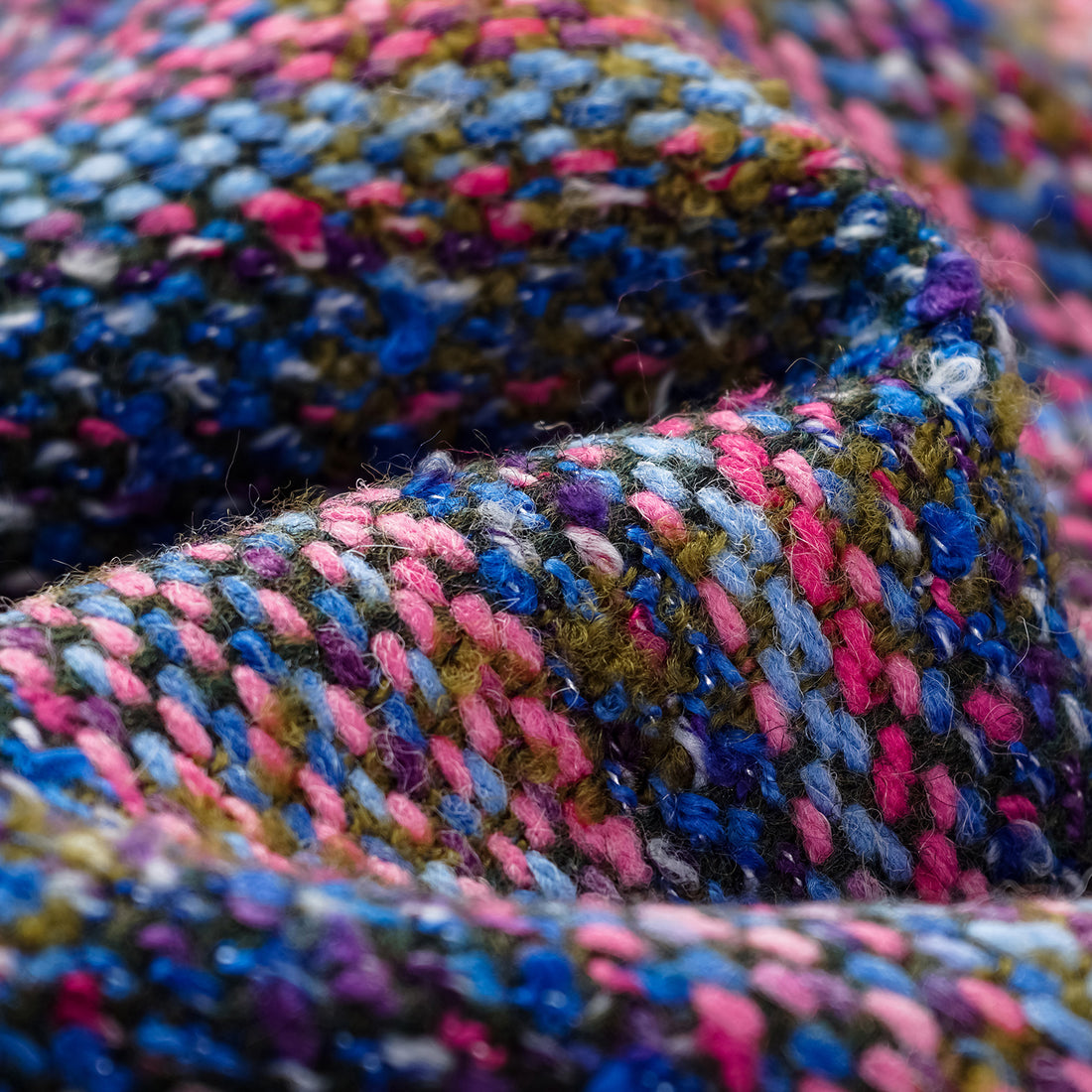 “Chelsea teatime.” Tweed A-line dress—Berry Happy