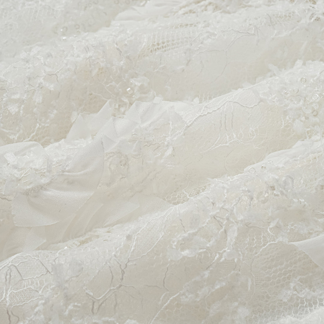 "Weekend at Monaco." Luxurious painted beaded lace hunting vest - Lucent Haze