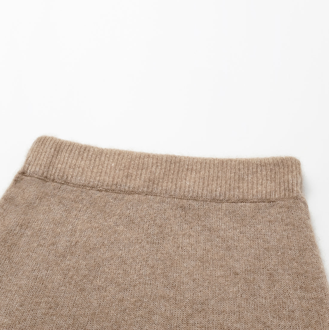 Autumn Diary Silk Cashmere Pencil Skirt—Earl Grey