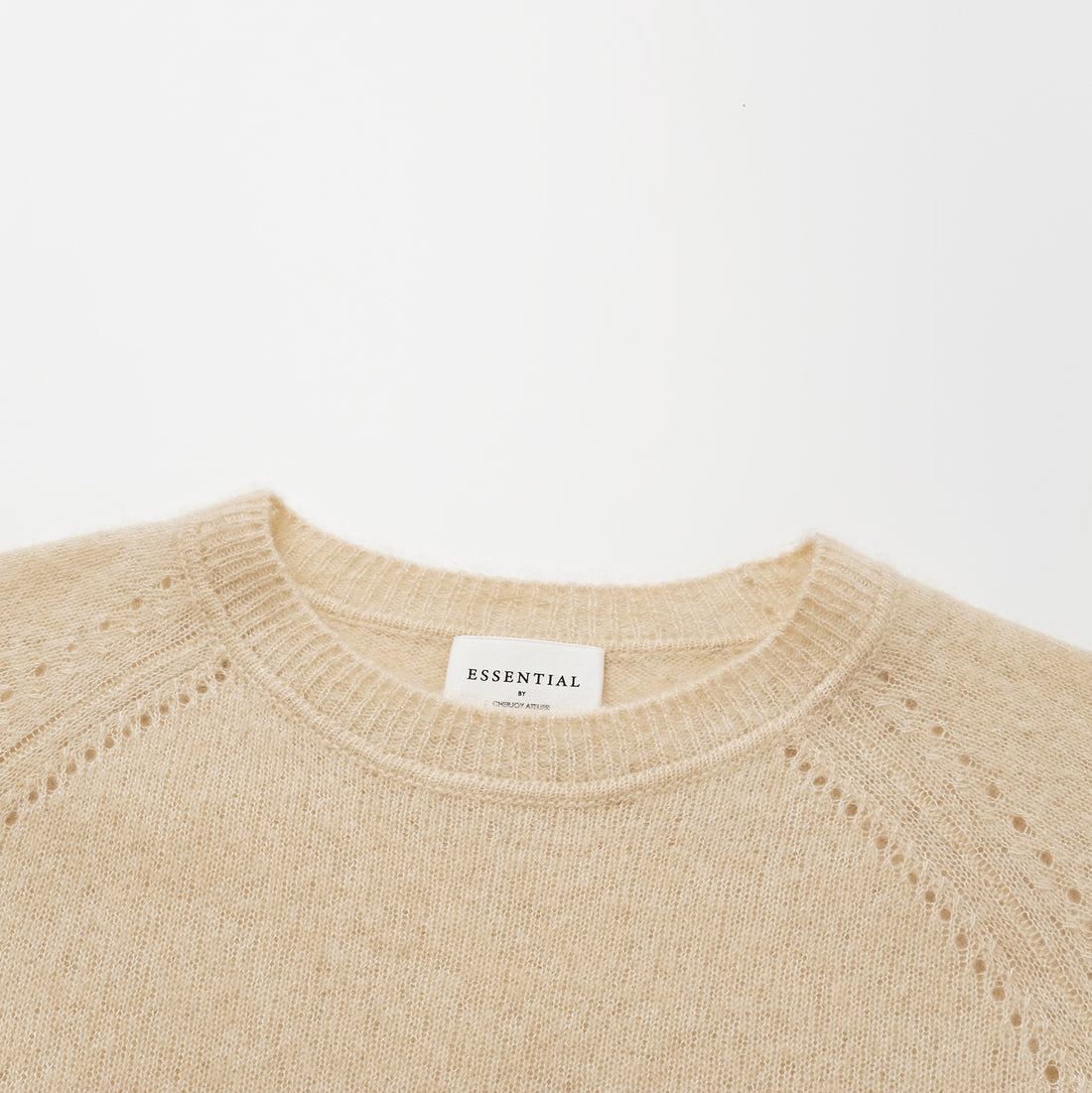 Autumn Diary Silk Cashmere 3/4 Sleeve Top—Vanilla Cake