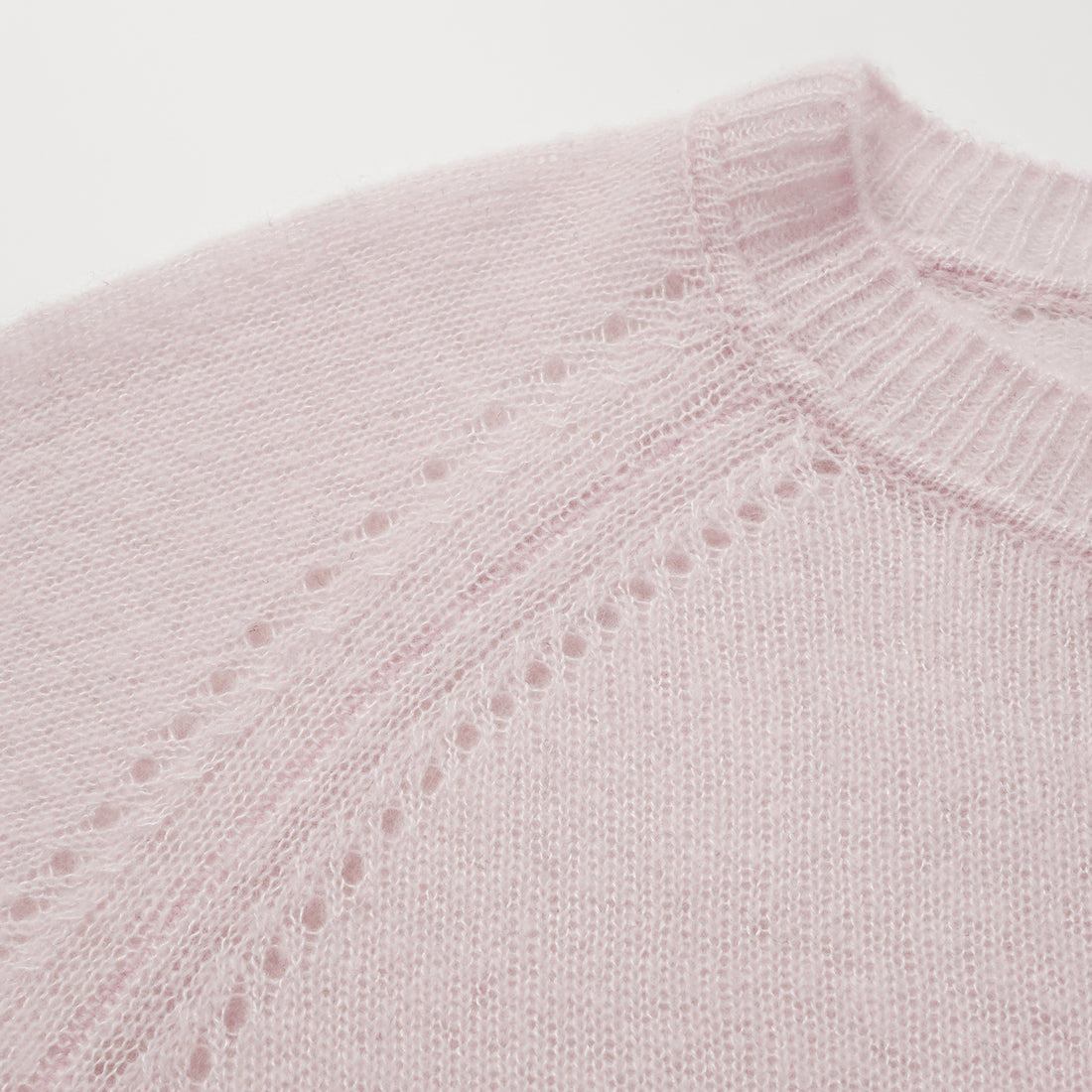 Autumn Diary Silk Cashmere Half Sleeve Top—Rose Water