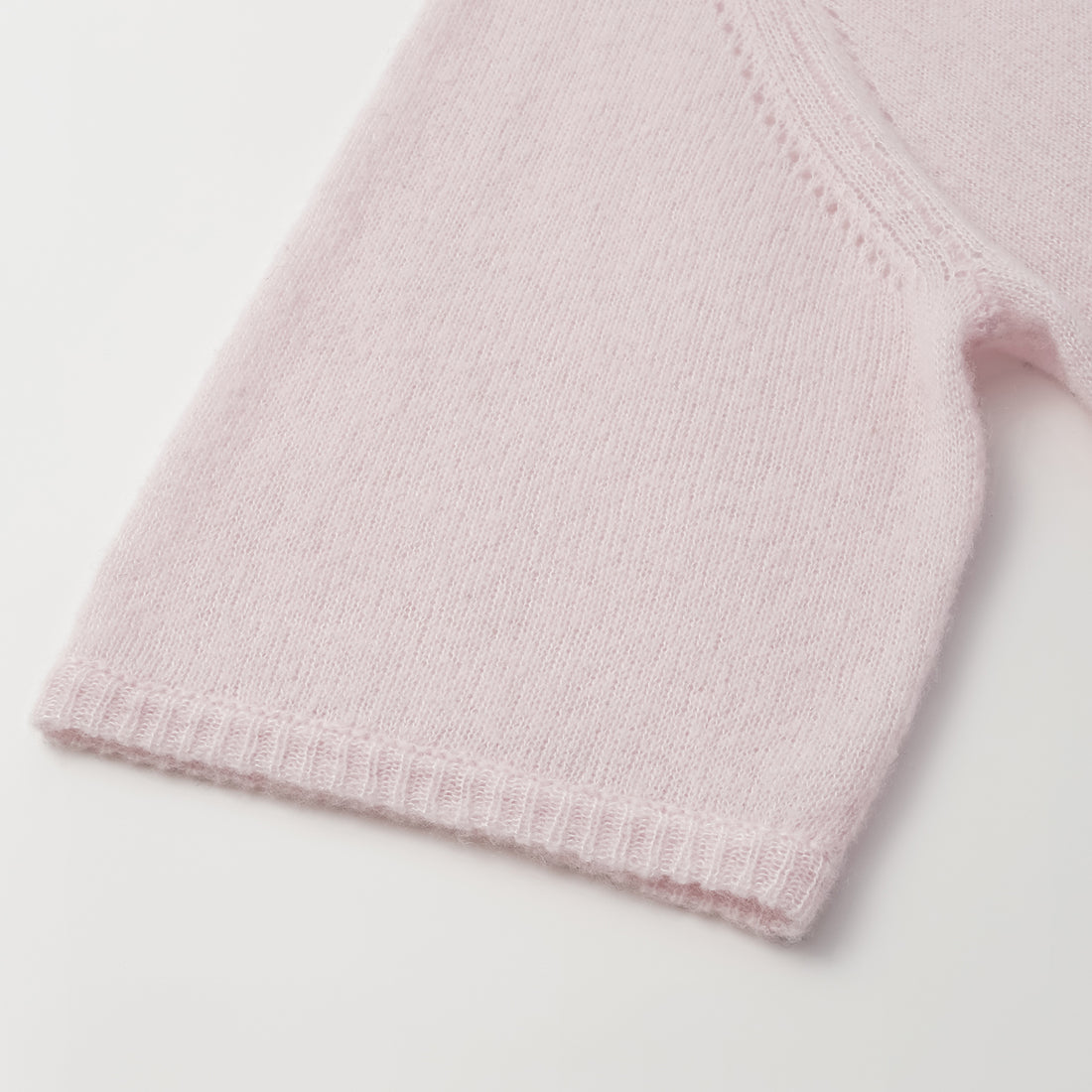 Autumn Diary Silk Cashmere Half Sleeve Top—Rose Water