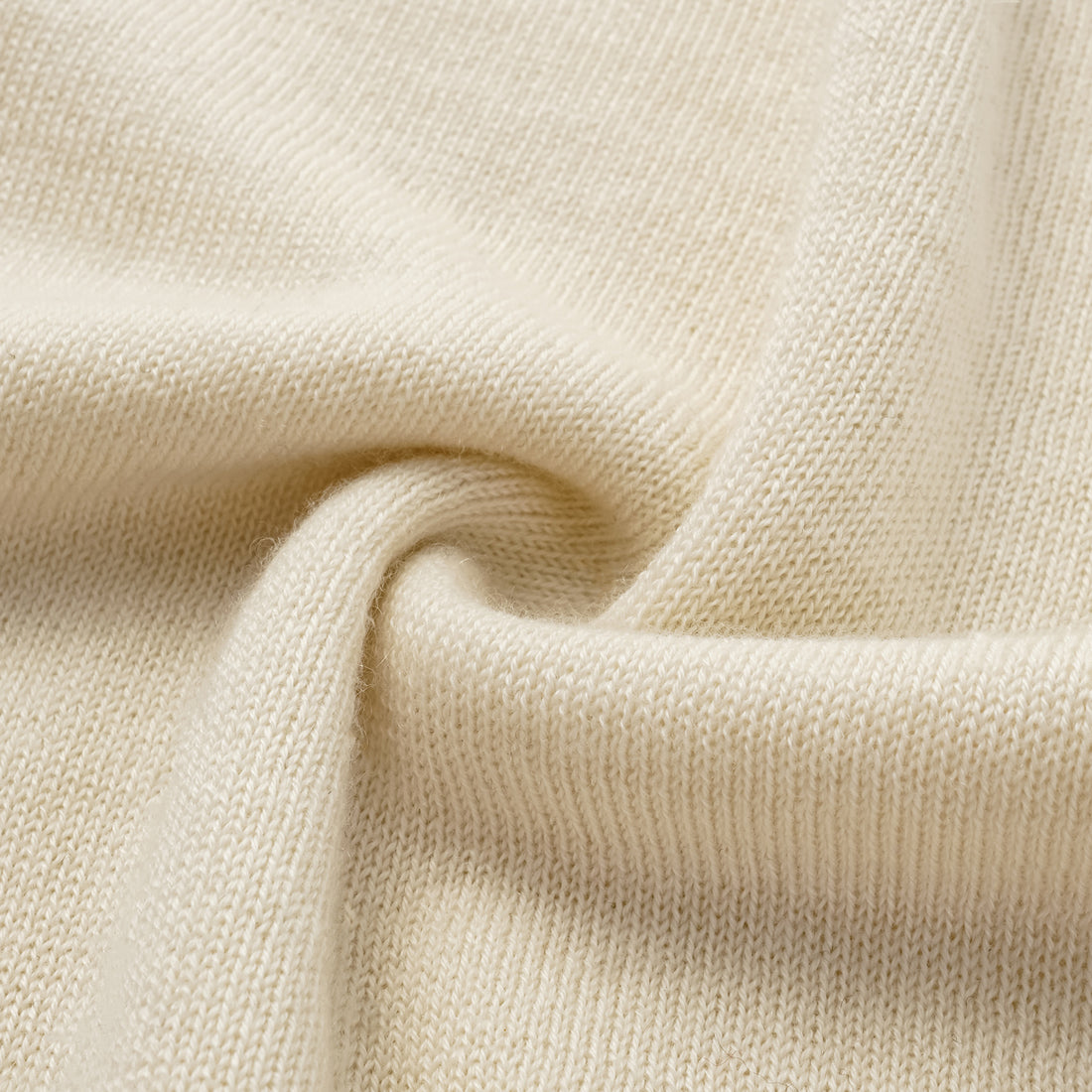 "Autumn Diary" 100% Cashmere Off-shoulder Top—Milk