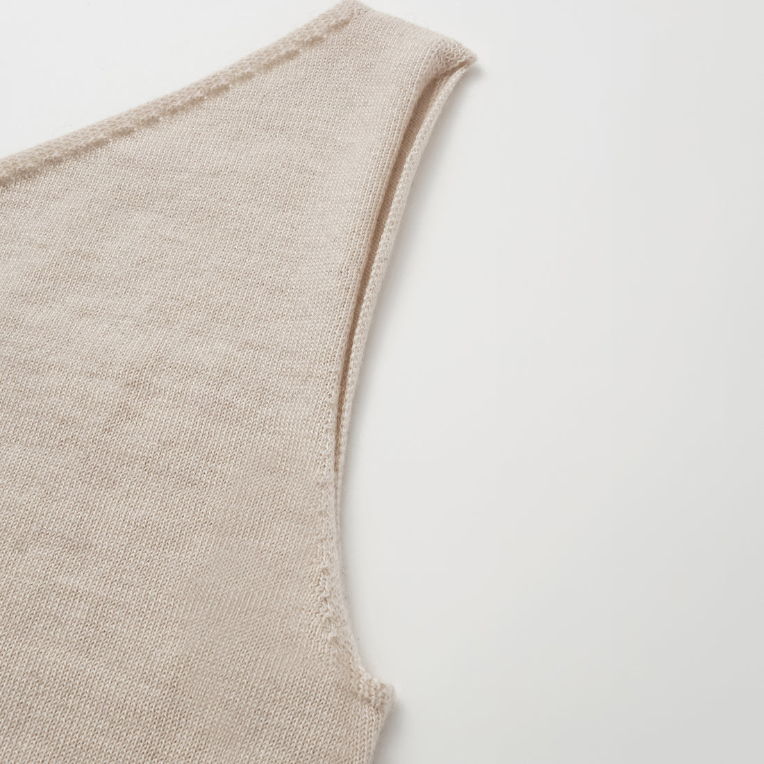 “Autumn Diary” 100% Cashmere Off-shoulder Top—Rose Water