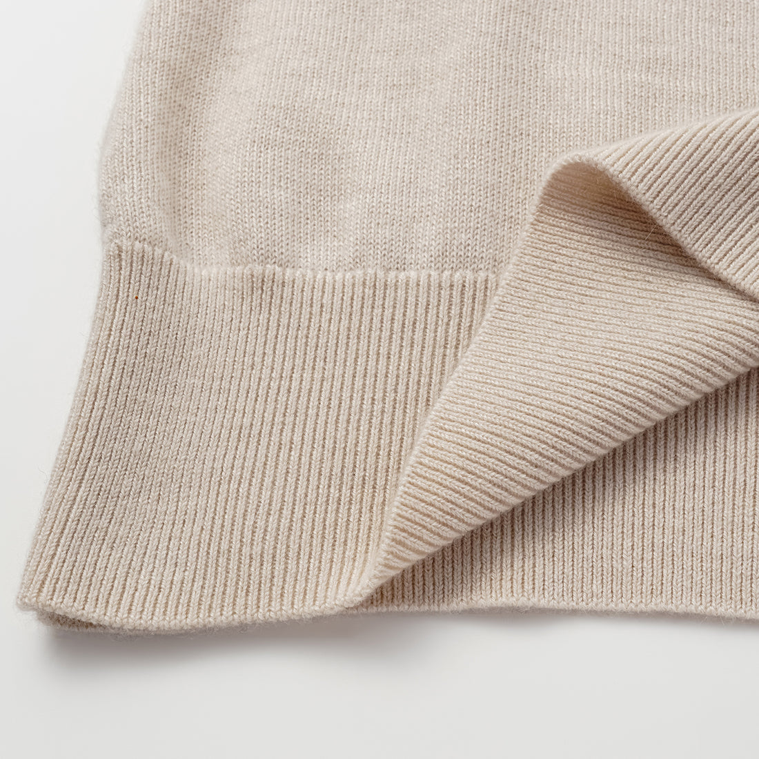 “Autumn Diary” 100% Cashmere Off-shoulder Top—Rose Water