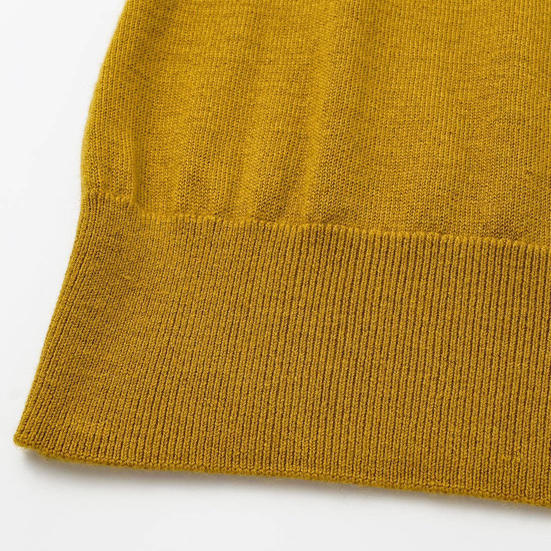 "Autumn Diary" 100% Cashmere Off-shoulder Top—Mustard