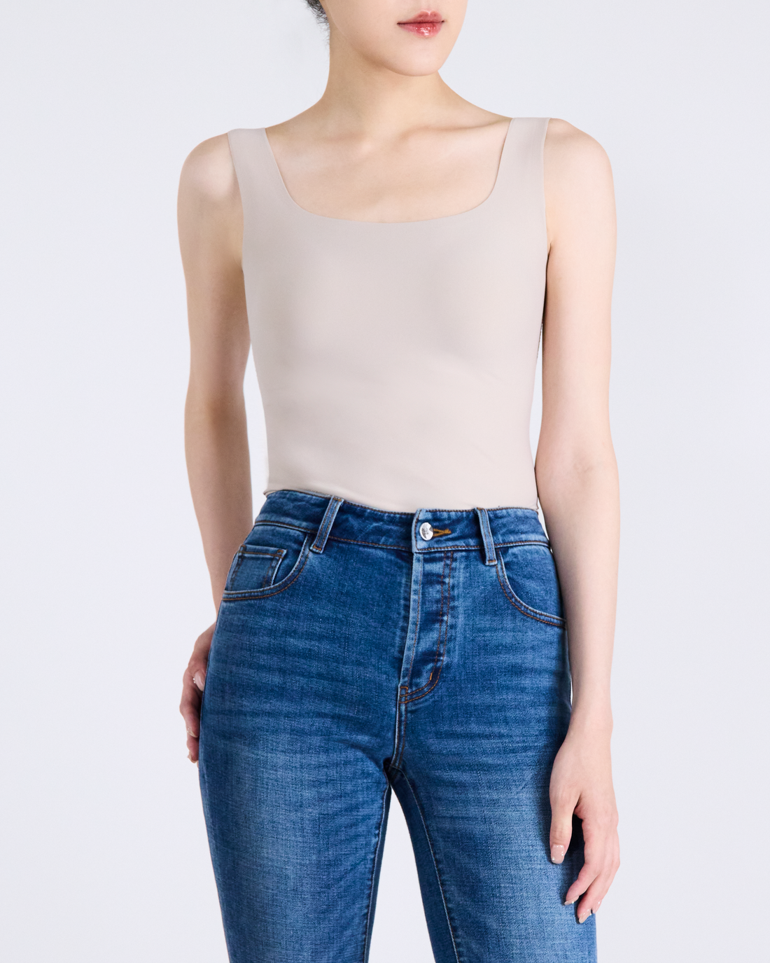 By Inch. 日本美肌科技無痕方領 Bra Top—裸色,商品展示圖 1
