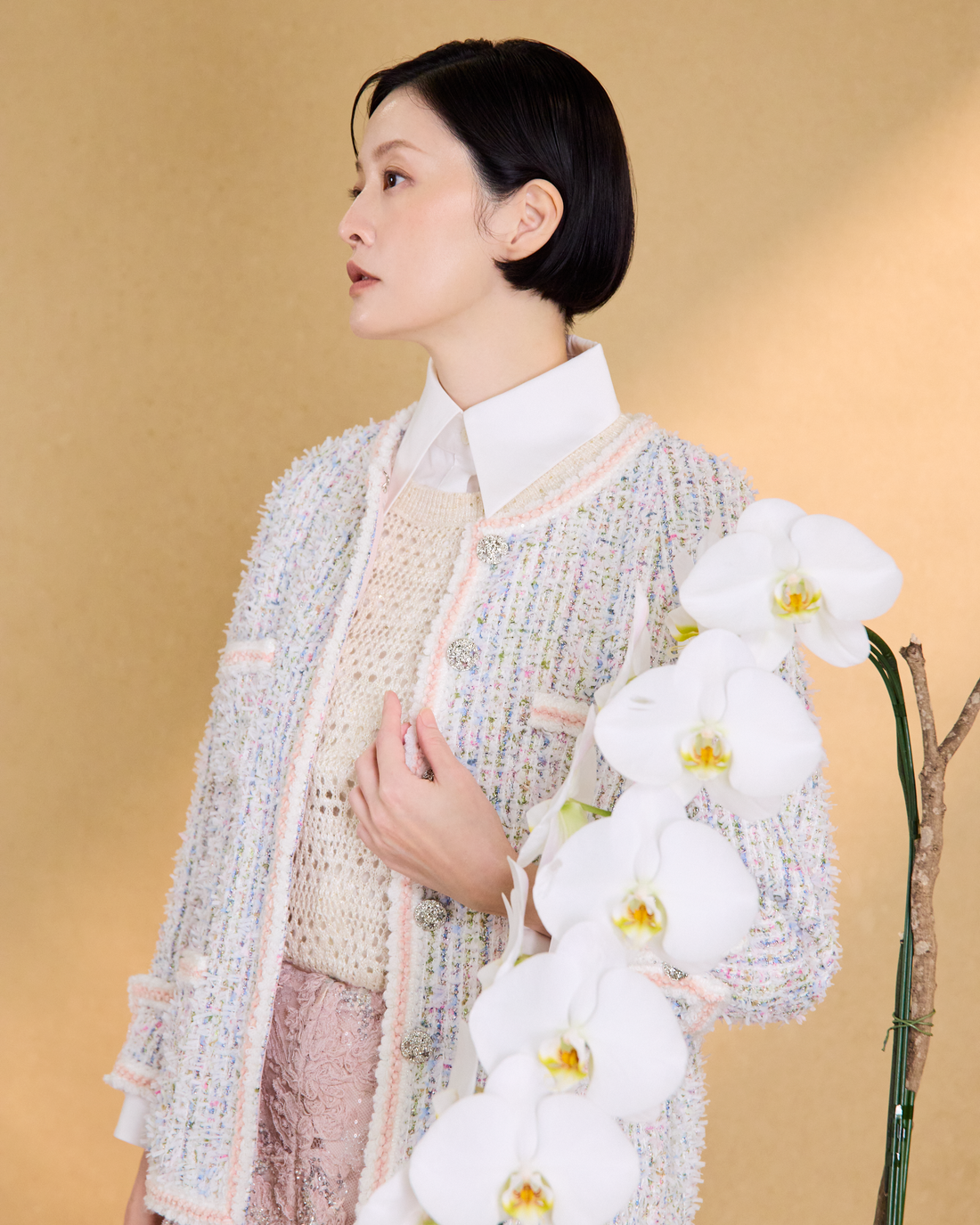“Winter Pastel 冬日粉彩”法國彩織經典 No.14 花呢外套 4