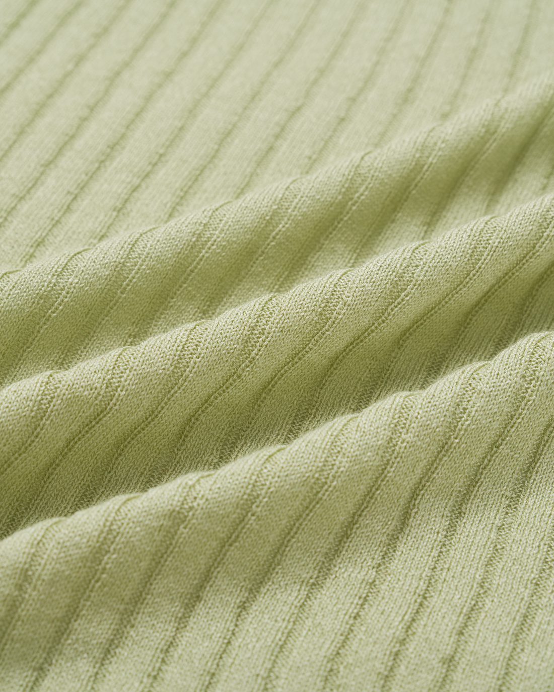 “Pure & Soft”100% 真絲細羅紋薄織修身上衣 (Yarn by Loro Piana)—Sage Whisper鼠尾草語