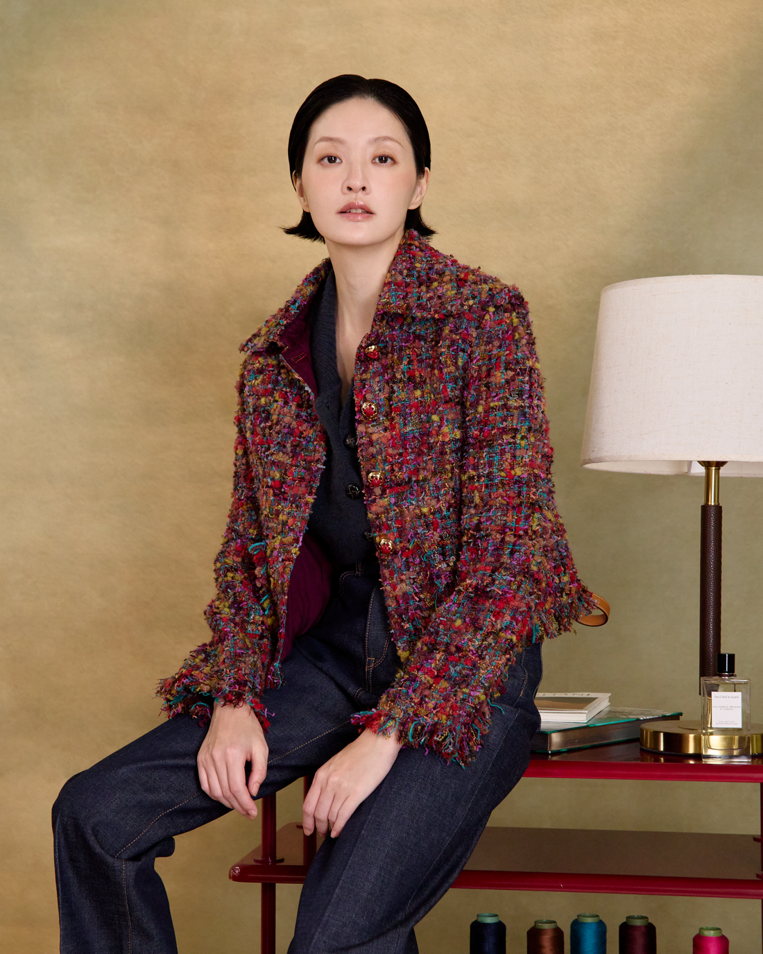 “冬日織趣 A Woven Winter” 日本高級訂製彩織真絲羊毛 No.15 花呢外套 1