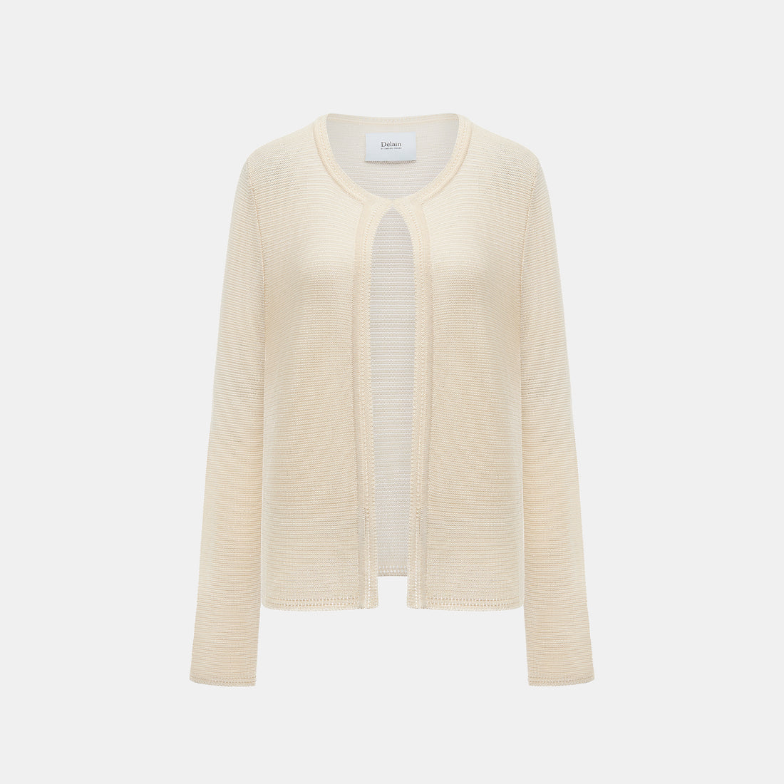 “Spring Diary”真絲長絨棉細針柔感星點針織開衫—Sunlit Grain 日映穀影