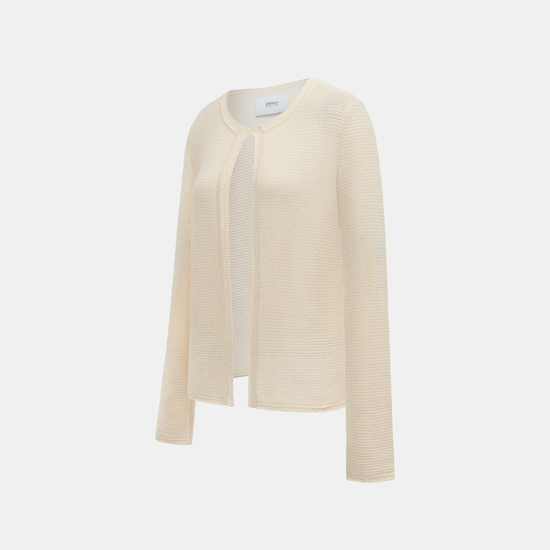 “Spring Diary”真絲長絨棉細針柔感星點針織開衫—Sunlit Grain 日映穀影