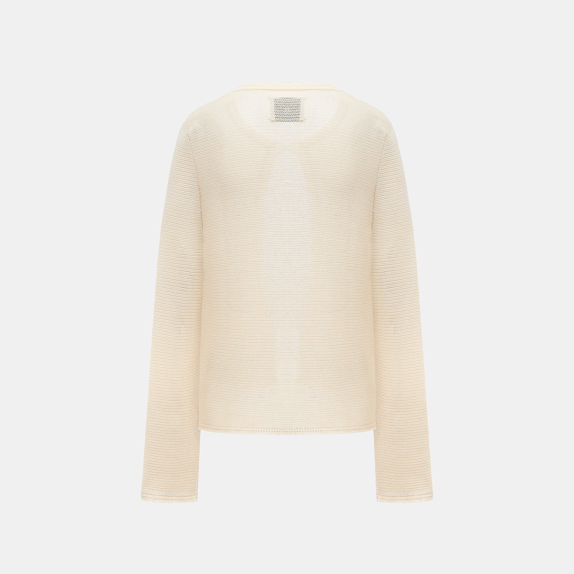 “Spring Diary”真絲長絨棉細針柔感星點針織開衫—Sunlit Grain 日映穀影