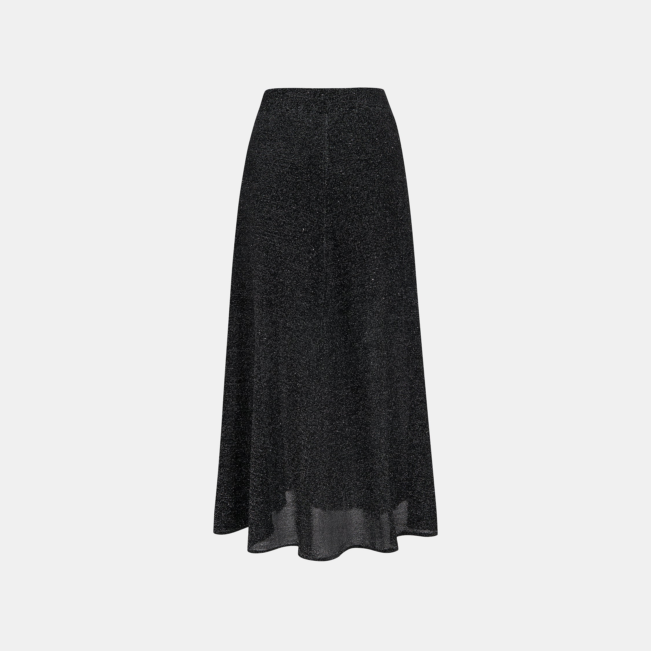 “Spring Diary”真絲長絨棉細針柔感星點針織裙—Night Ink 星夜墨影