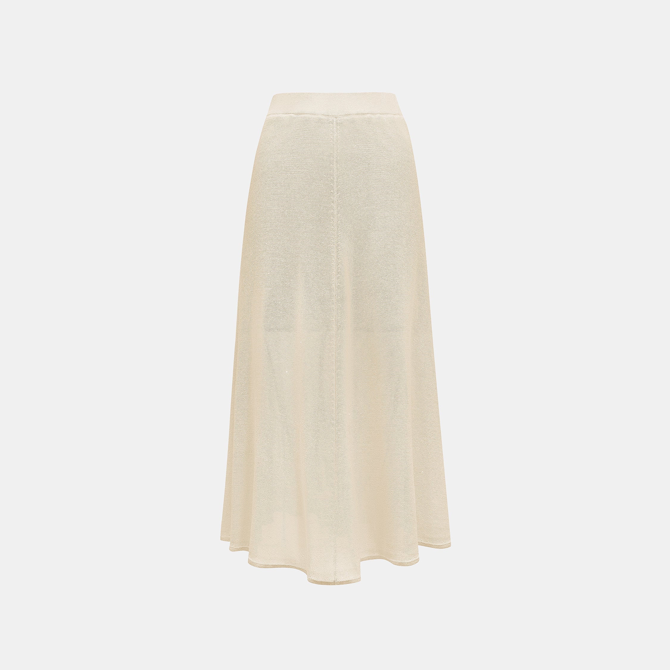 “Spring Diary”真絲長絨棉細針柔感星點針織裙—Sunlit Grain 日映穀影