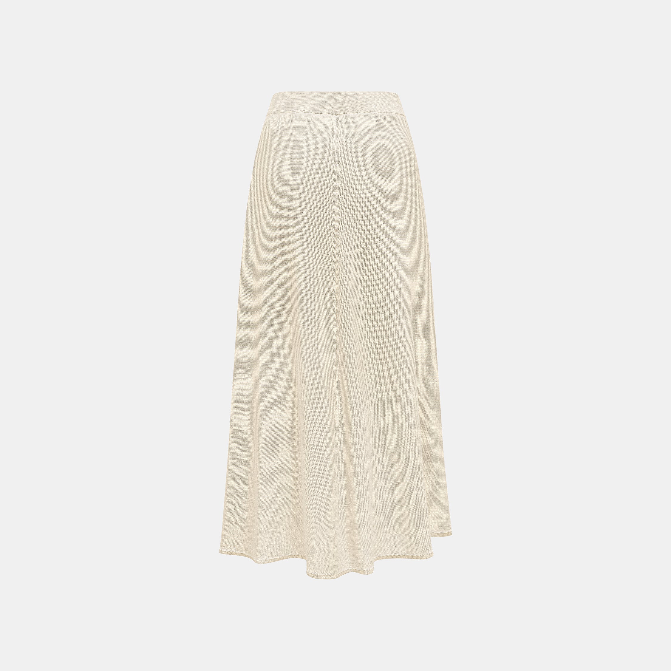 “Spring Diary”真絲長絨棉細針柔感星點針織裙—Sunlit Grain 日映穀影