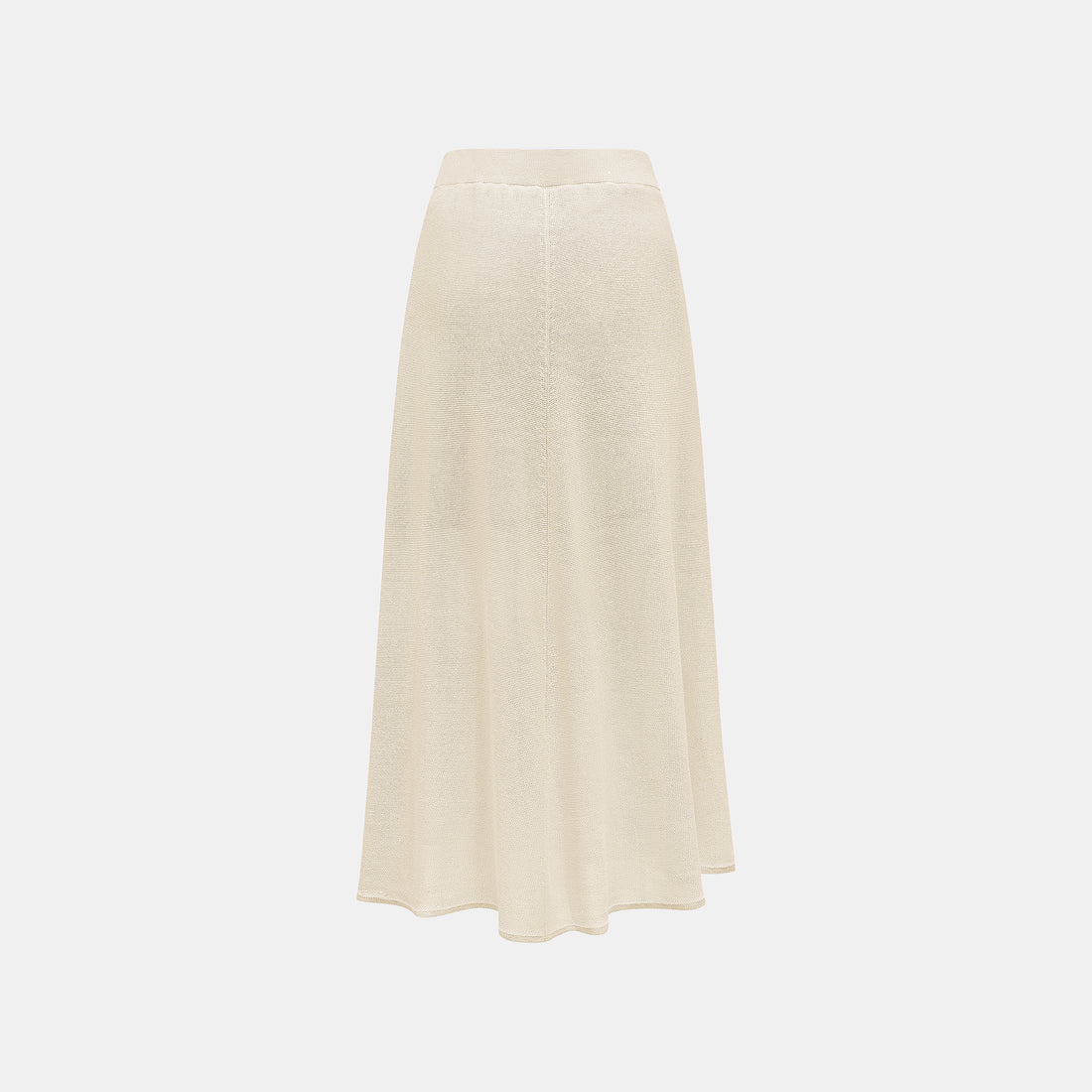 “Spring Diary”真絲長絨棉細針柔感星點針織裙—Sunlit Grain 日映穀影