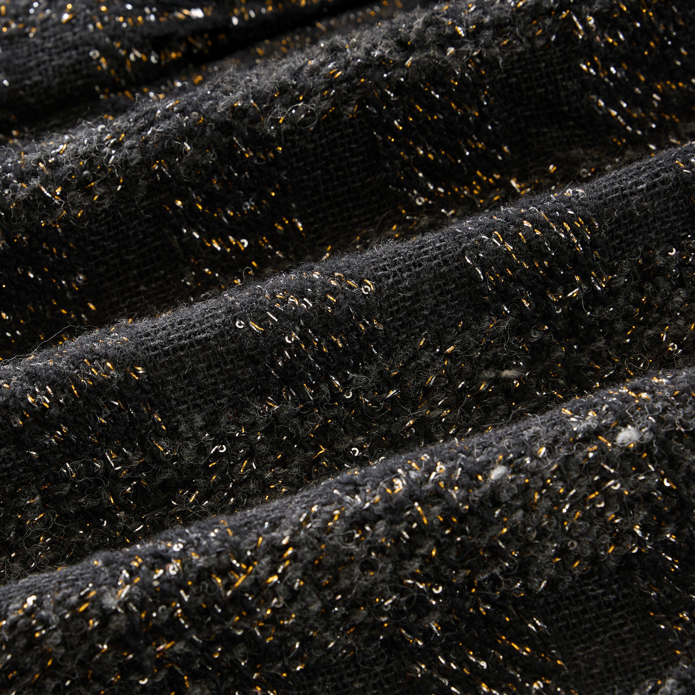 “Chelsea tea time.”義大利頂級初剪羊毛燦金星點花呢長褲—Cosmic Bloom星河煙花