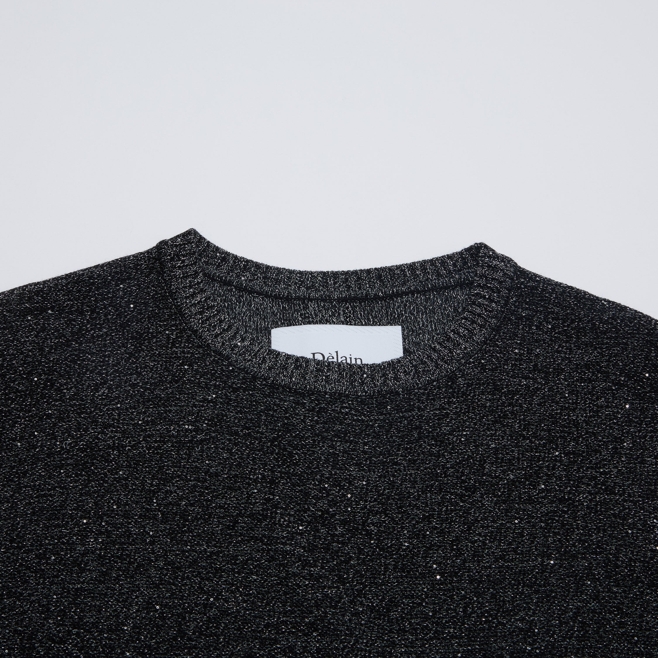 “Spring Diary”真絲長絨棉細針柔感星點針織上衣—Night Ink 星夜墨影