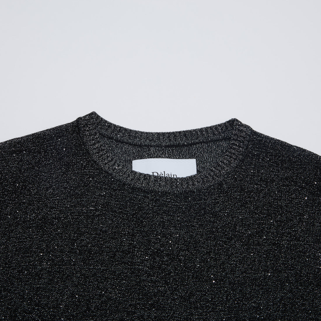 “Spring Diary”真絲長絨棉細針柔感星點針織上衣—Night Ink 星夜墨影