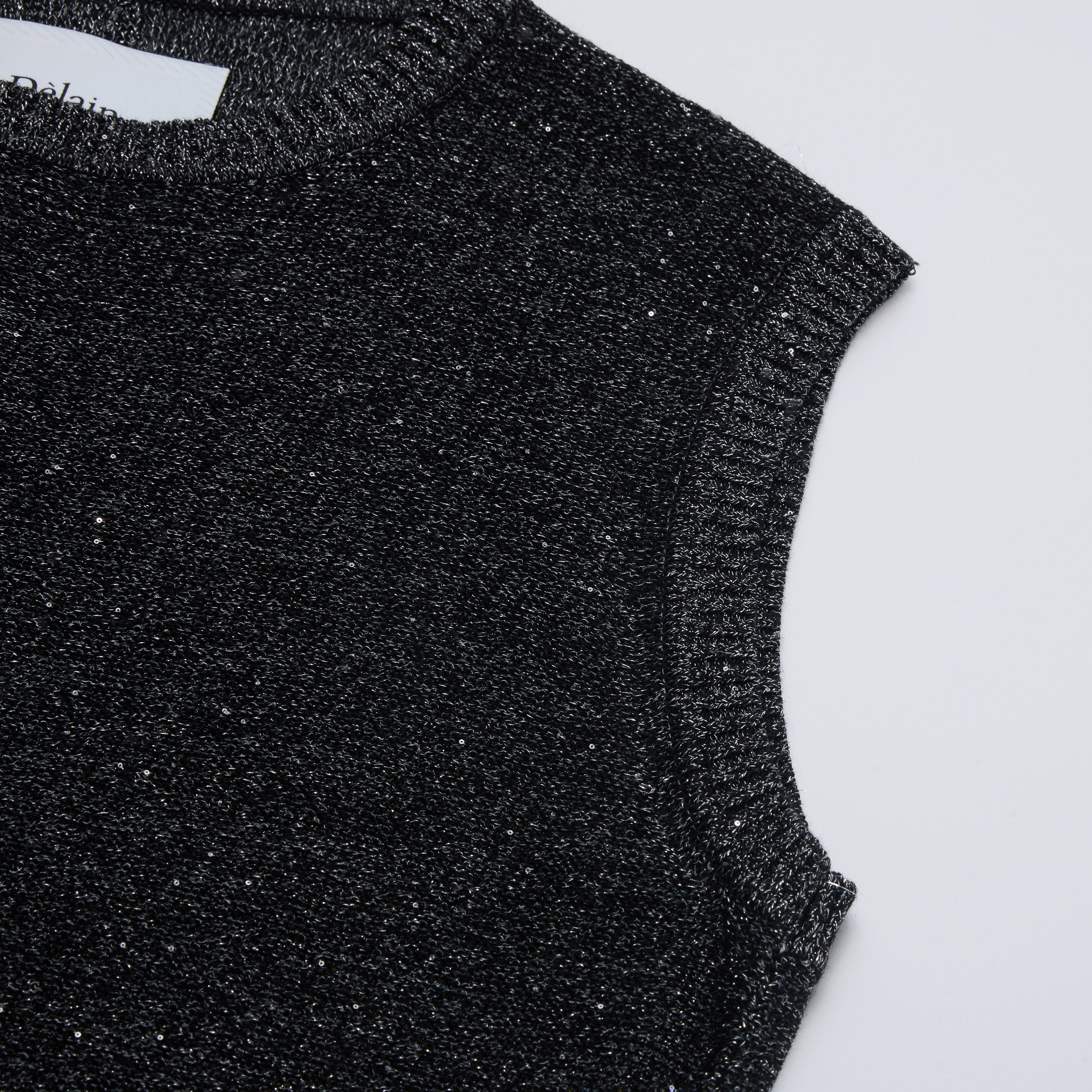 “Spring Diary”真絲長絨棉細針柔感星點針織上衣—Night Ink 星夜墨影