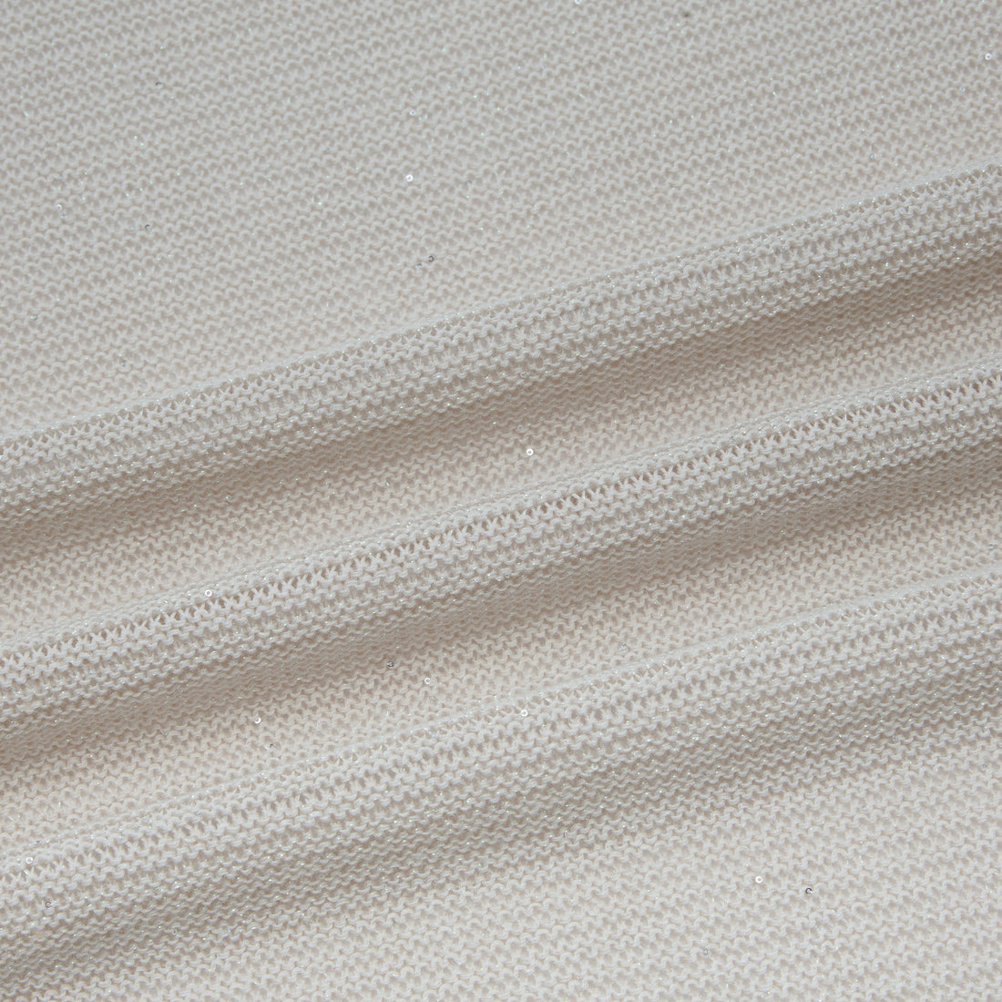 “Spring Diary”真絲長絨棉細針柔感星點針織開衫—Morning Frost 晨霜微光