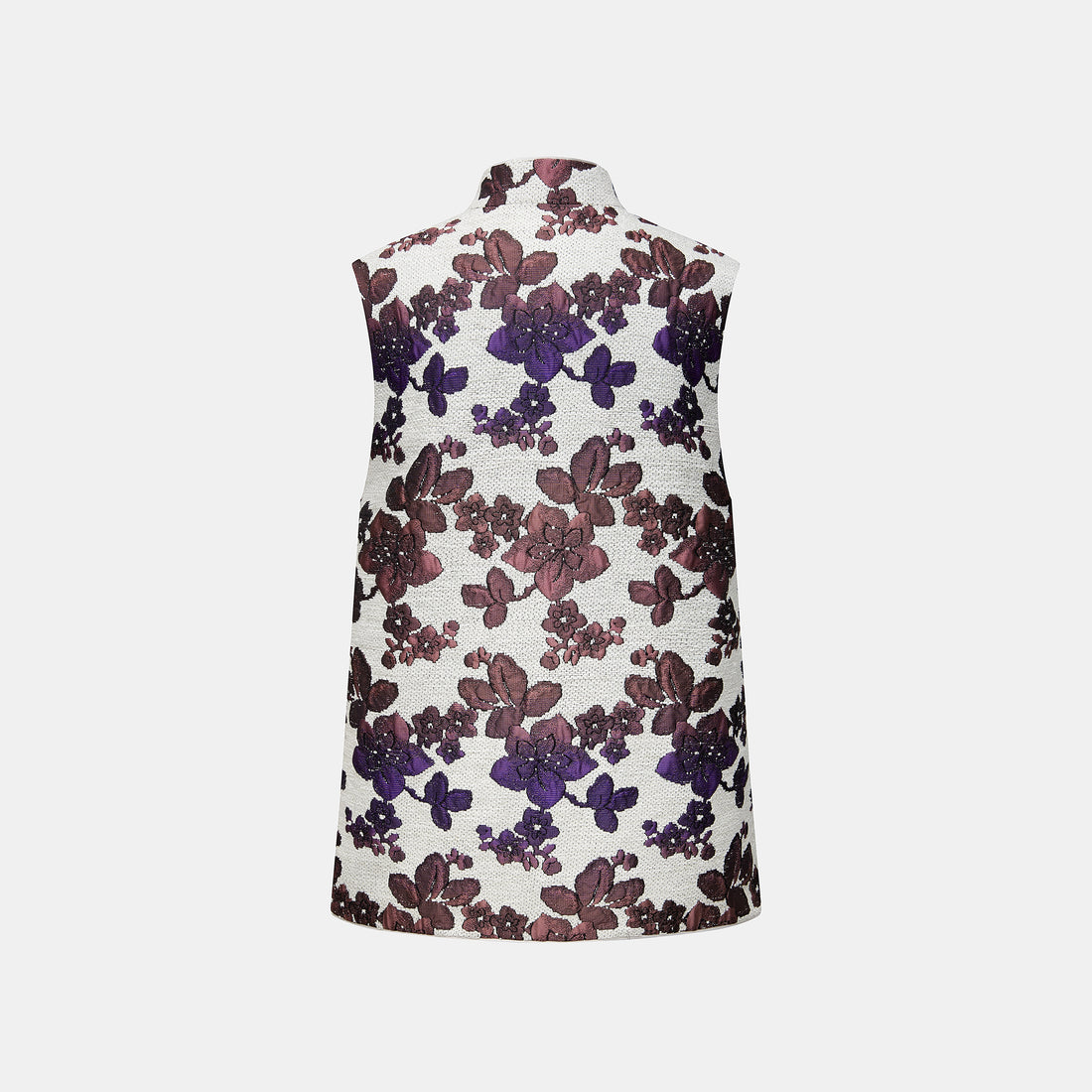 "Imperial Garden Teatime"義大利緹花織錦輕國風背心—Orchid Whisper沁雪幽蘭