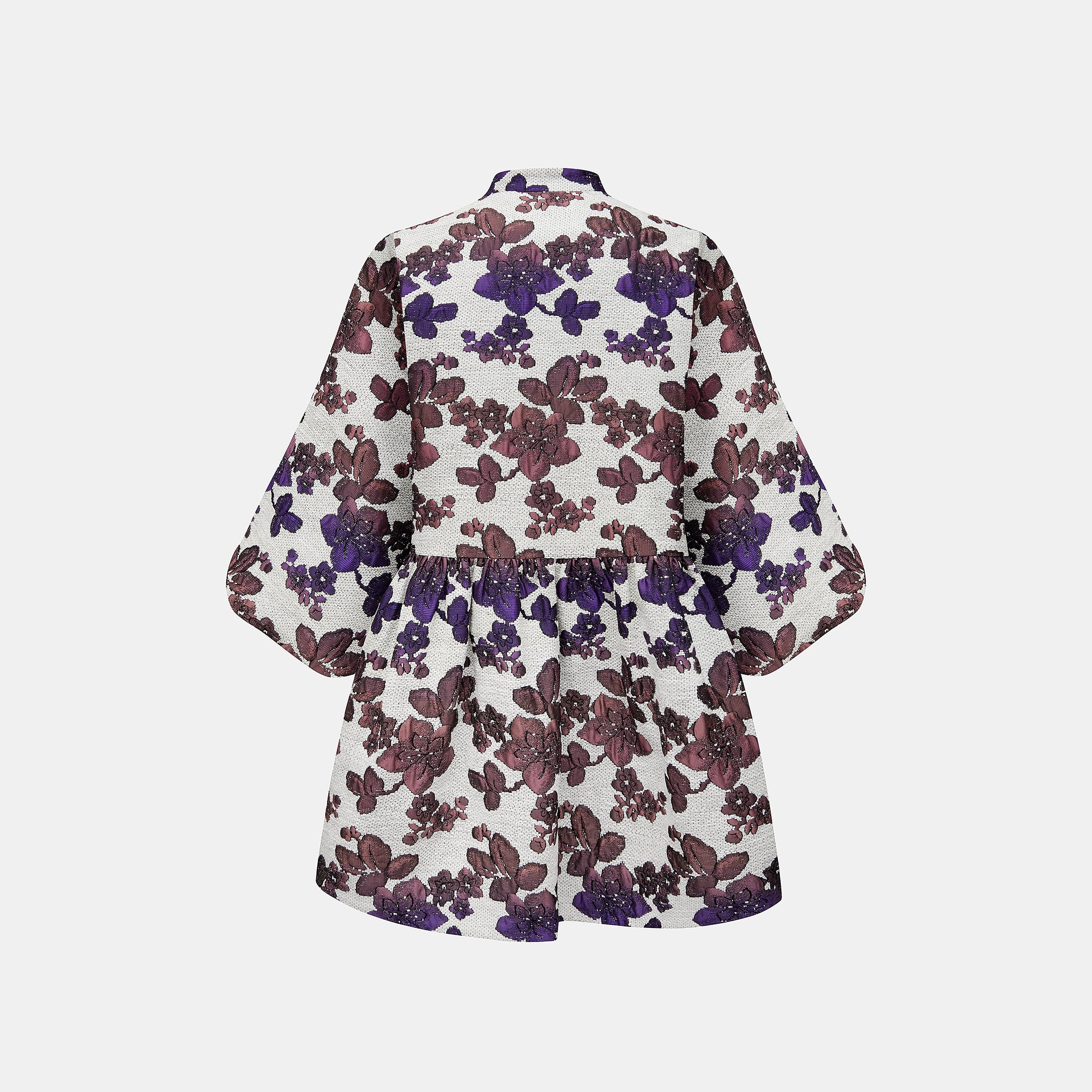 "Imperial Garden Teatime"義大利緹花織錦輕國風外套—Orchid Whisper沁雪幽蘭