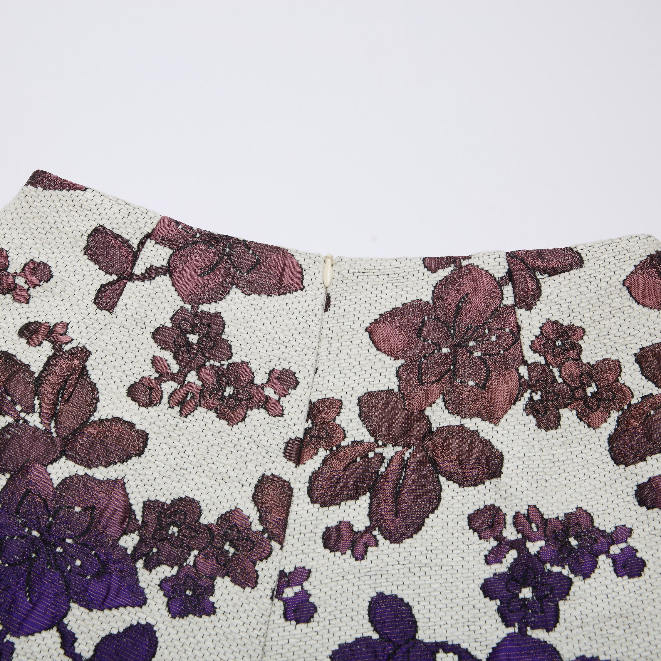 "Imperial Garden Teatime"義大利緹花織錦輕國風短褲—Orchid Whisper沁雪幽蘭