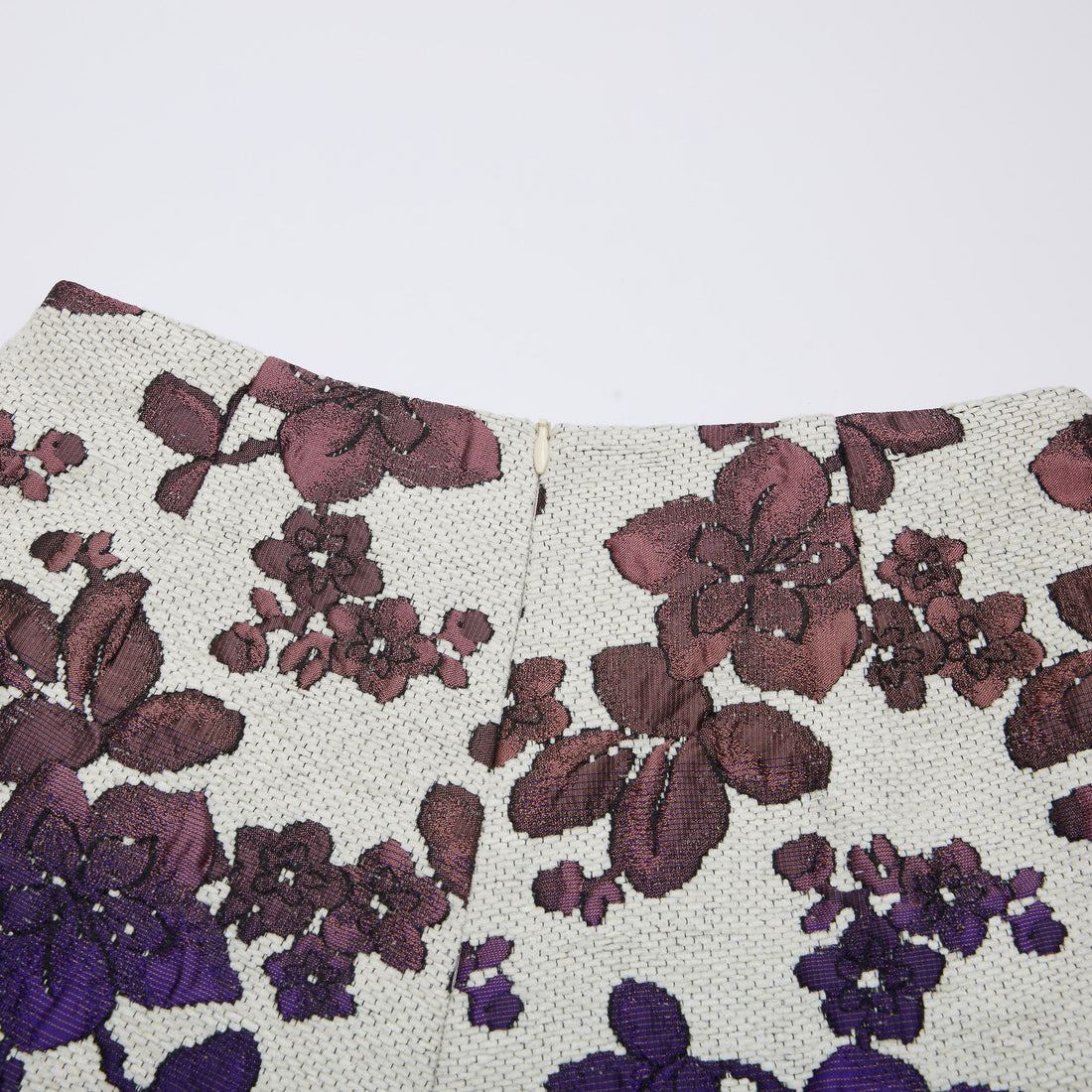 "Imperial Garden Teatime"義大利緹花織錦輕國風短褲—Orchid Whisper沁雪幽蘭
